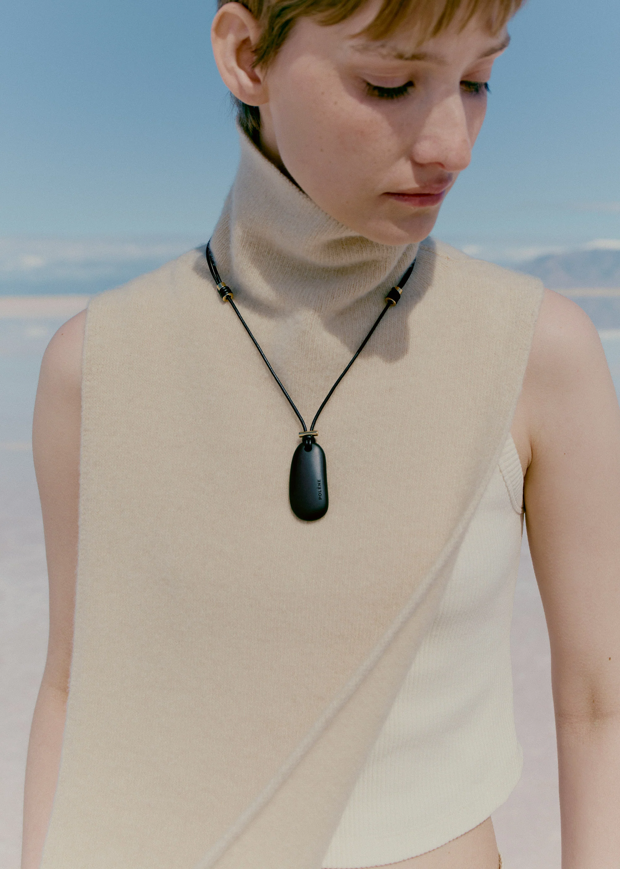 Téré Pendant - Black Marble