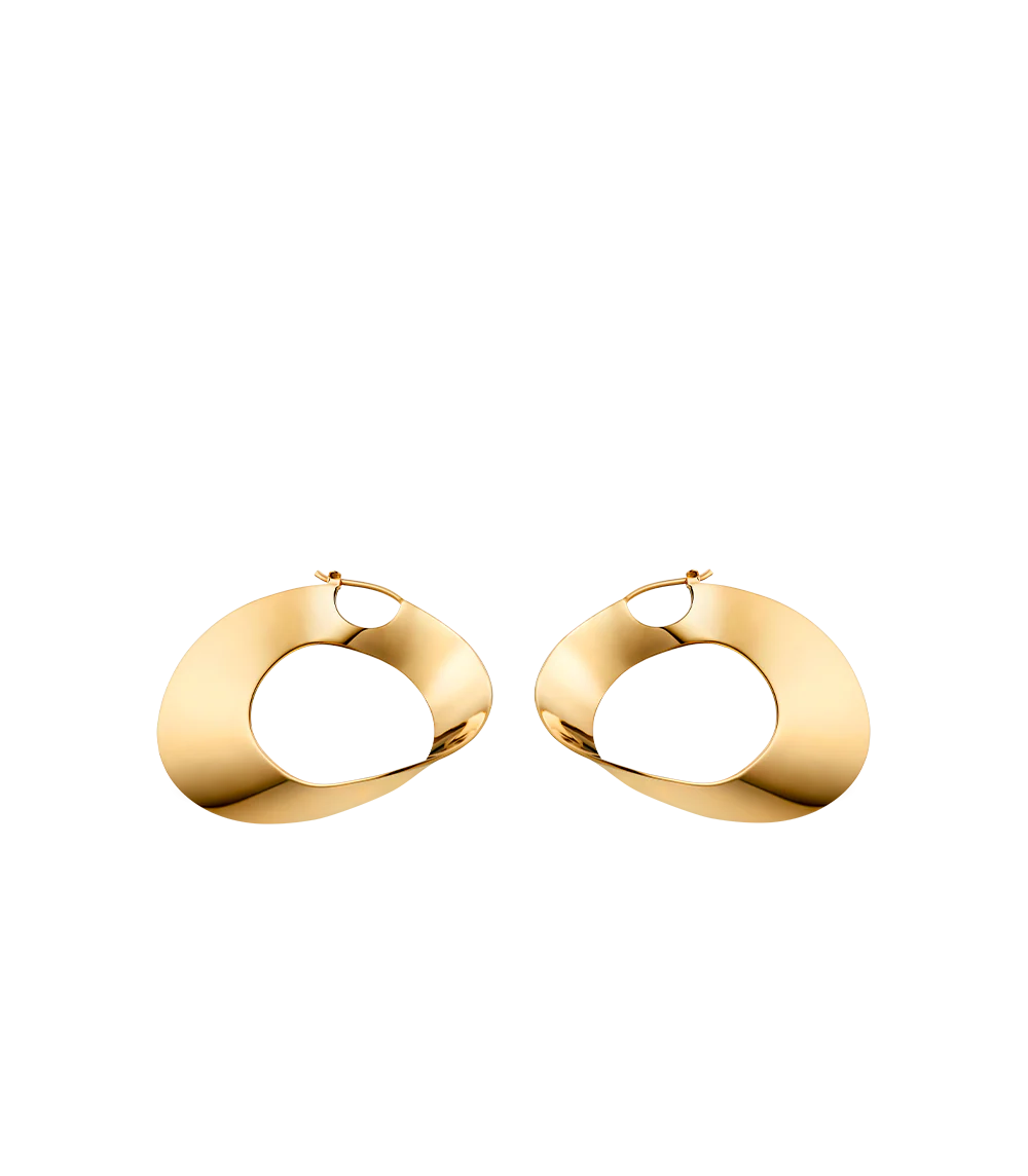 Éole Hoop Earrings - 24 carat gold gilded