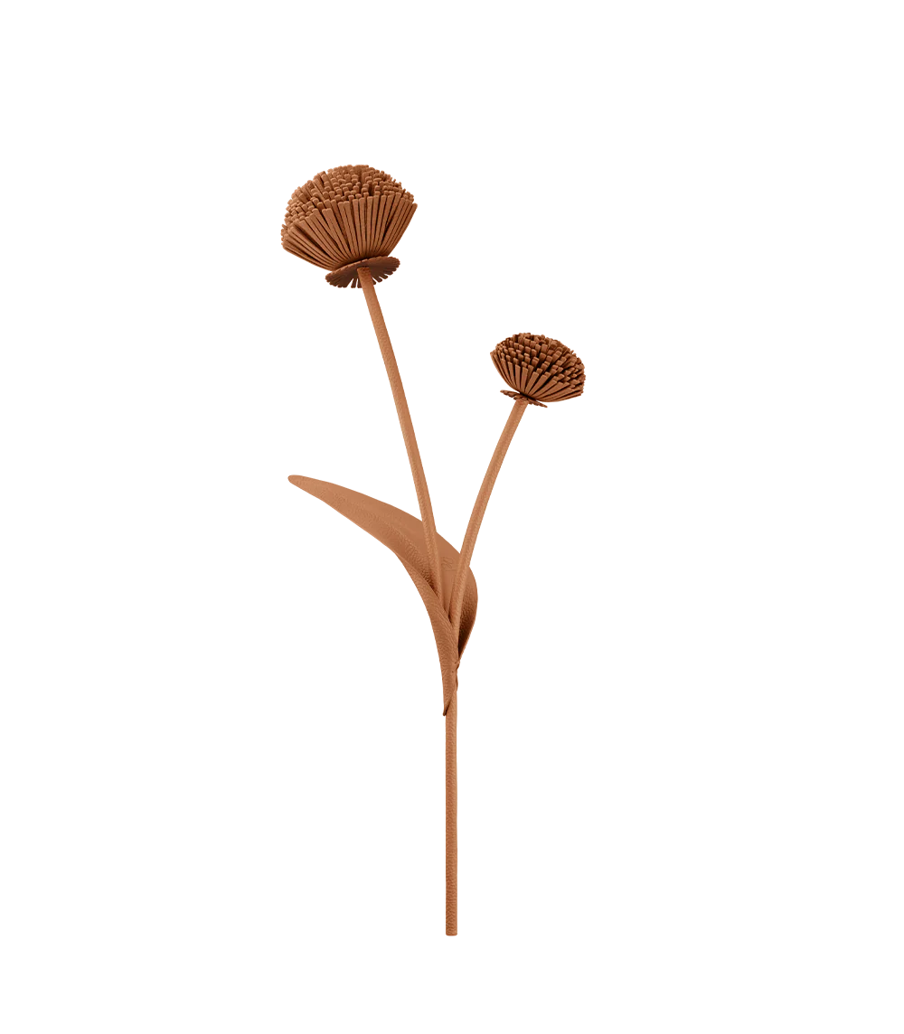 Tul Flower - Textured Duo Tan