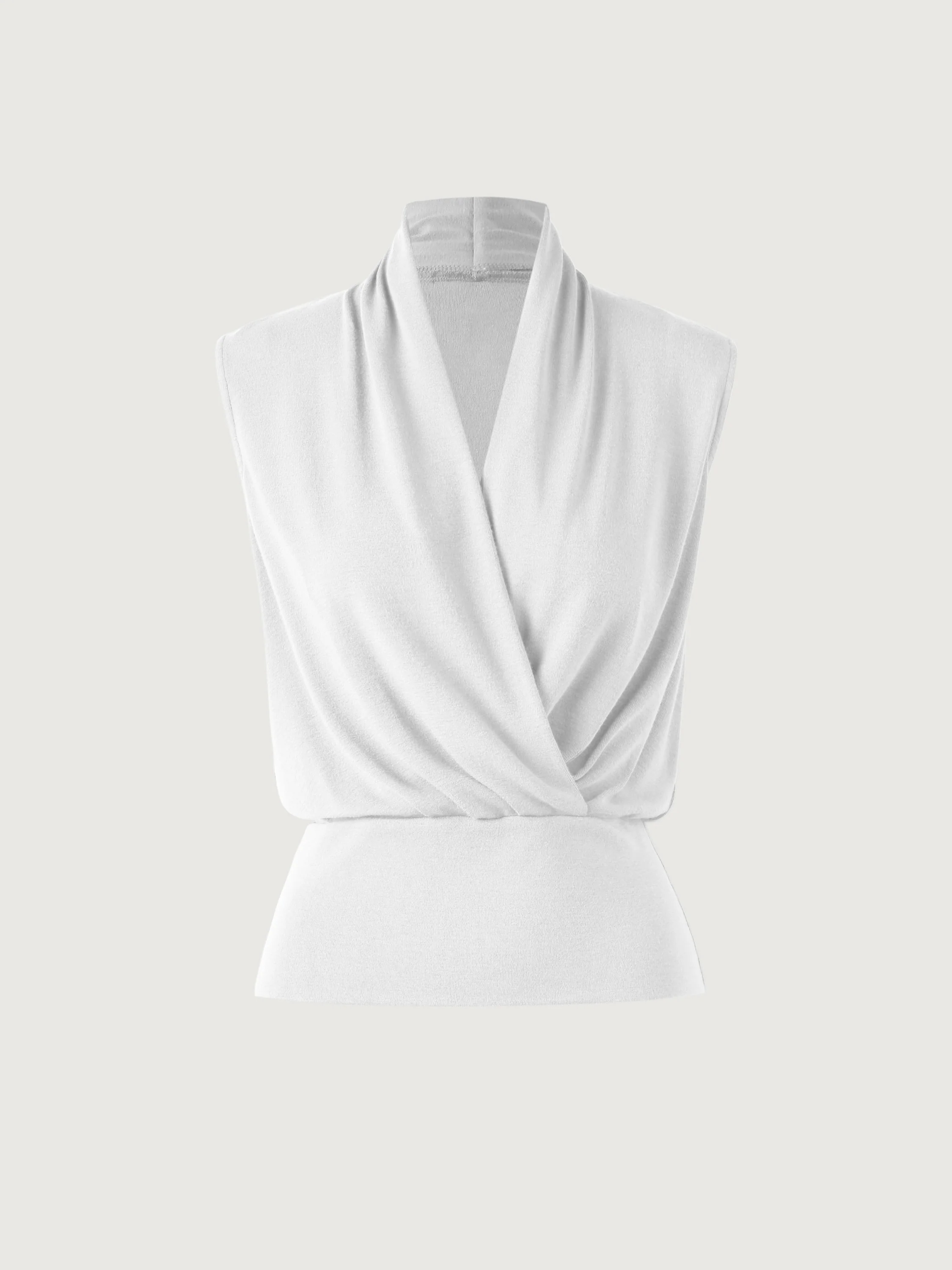 Surplice Wrap Tank Top