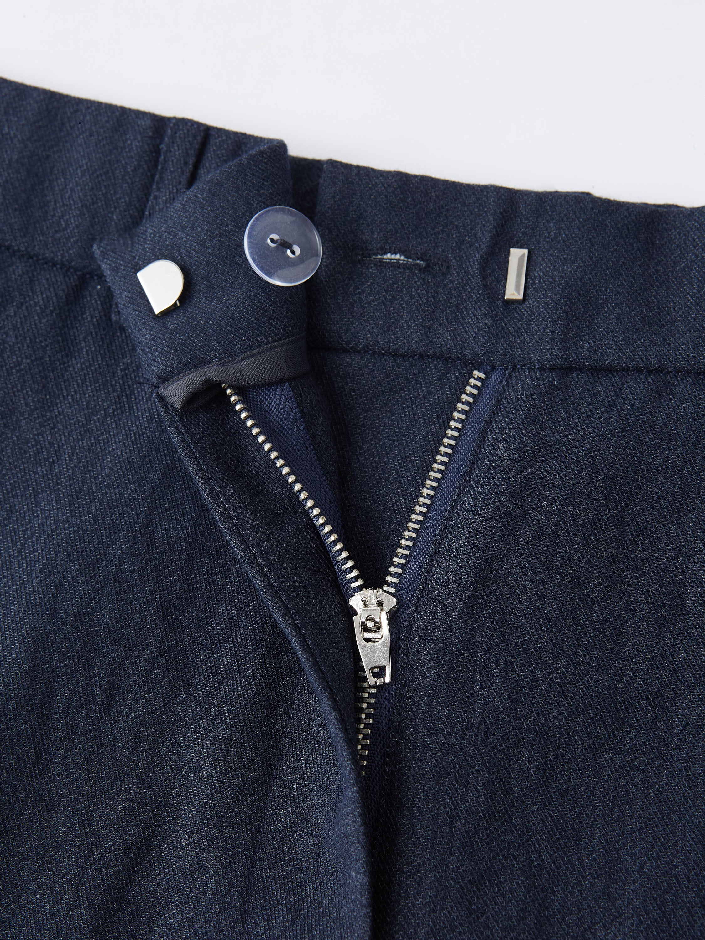 Linen Mid Rise Flared Pant with Pockets