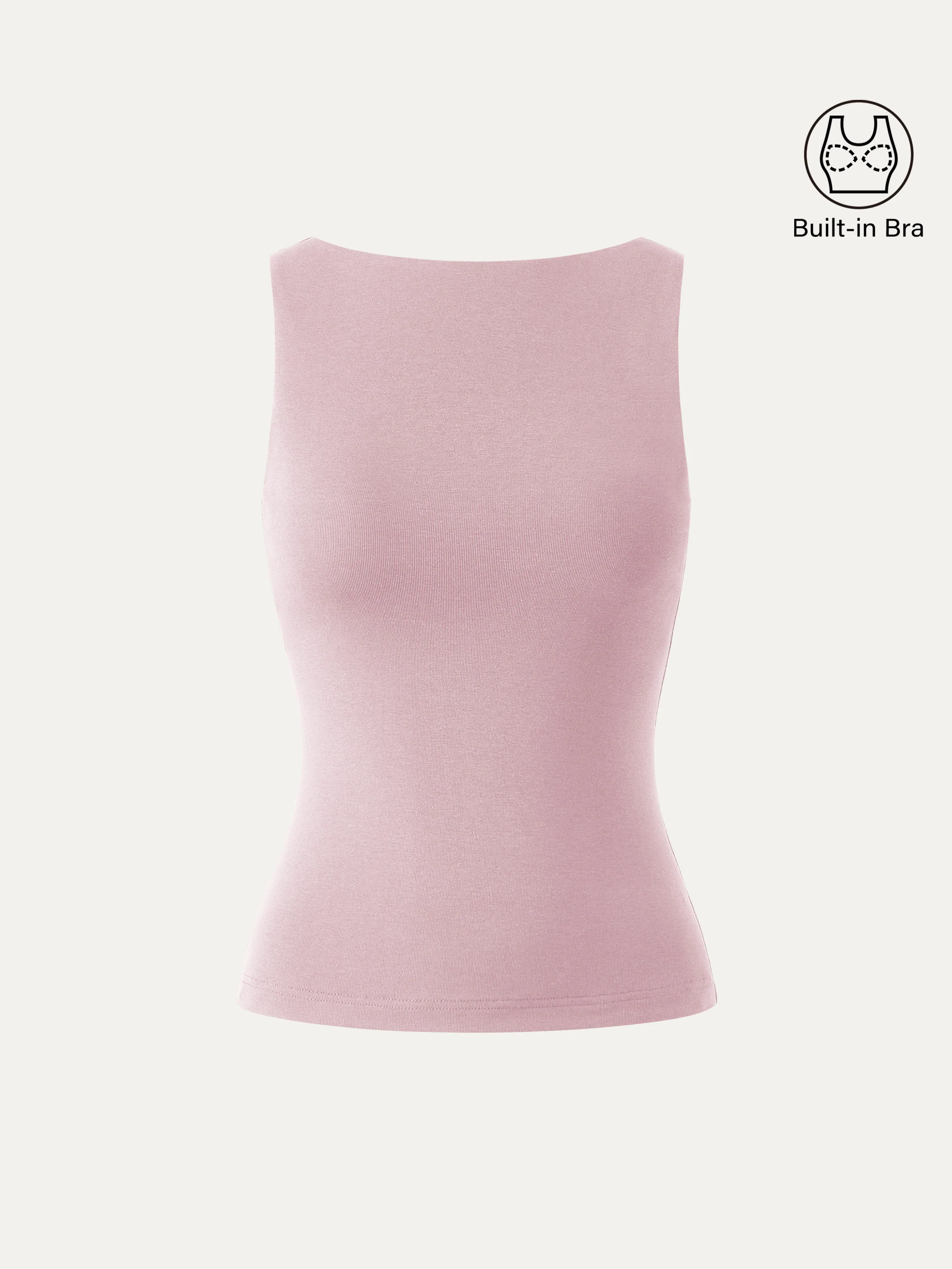 Soft Boatneck Breathable Bra Tank