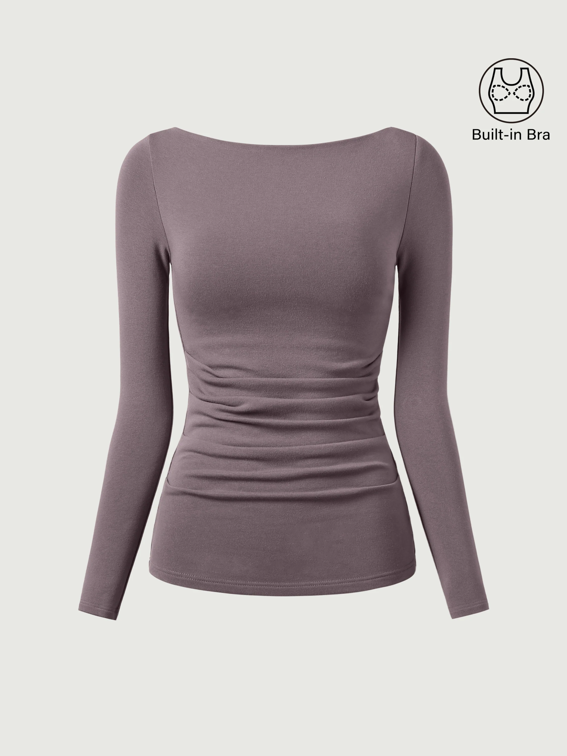 Boatneck Tucked Bra Top