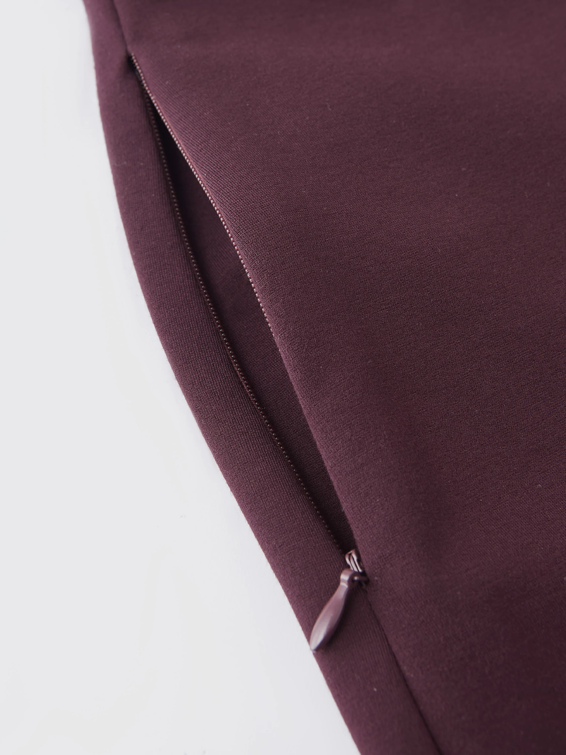 Essential A-line Midi Skirt with Zippered Pockets