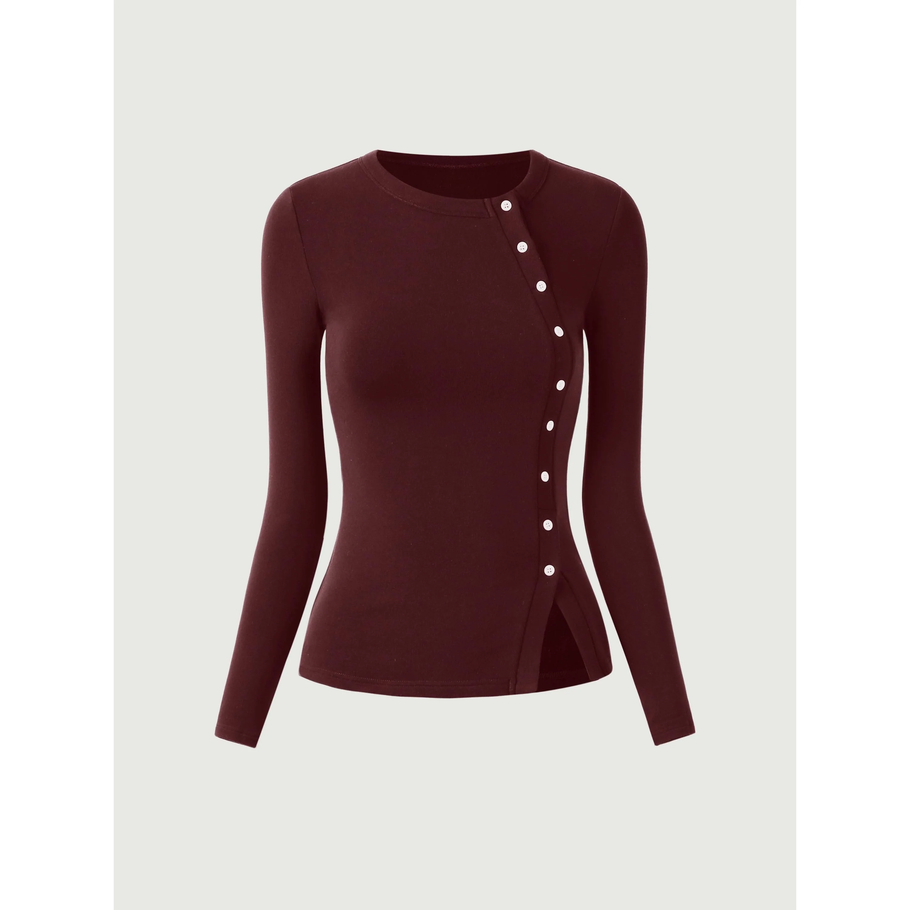 Asymmetrical Placket Top