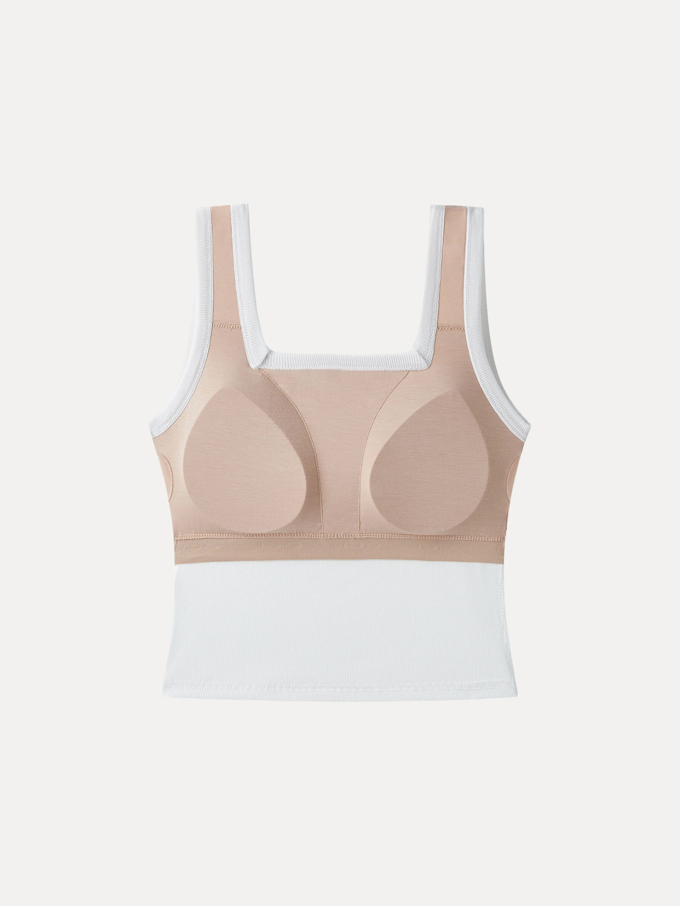 Slinky Square Open-Back Brami Tank Top