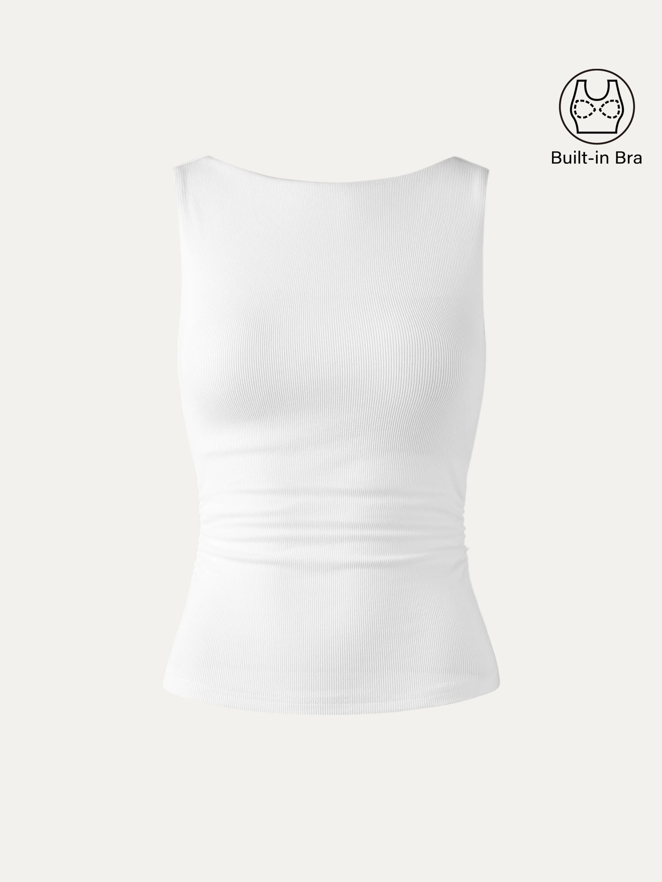 Elastic Open Back Brami Tank