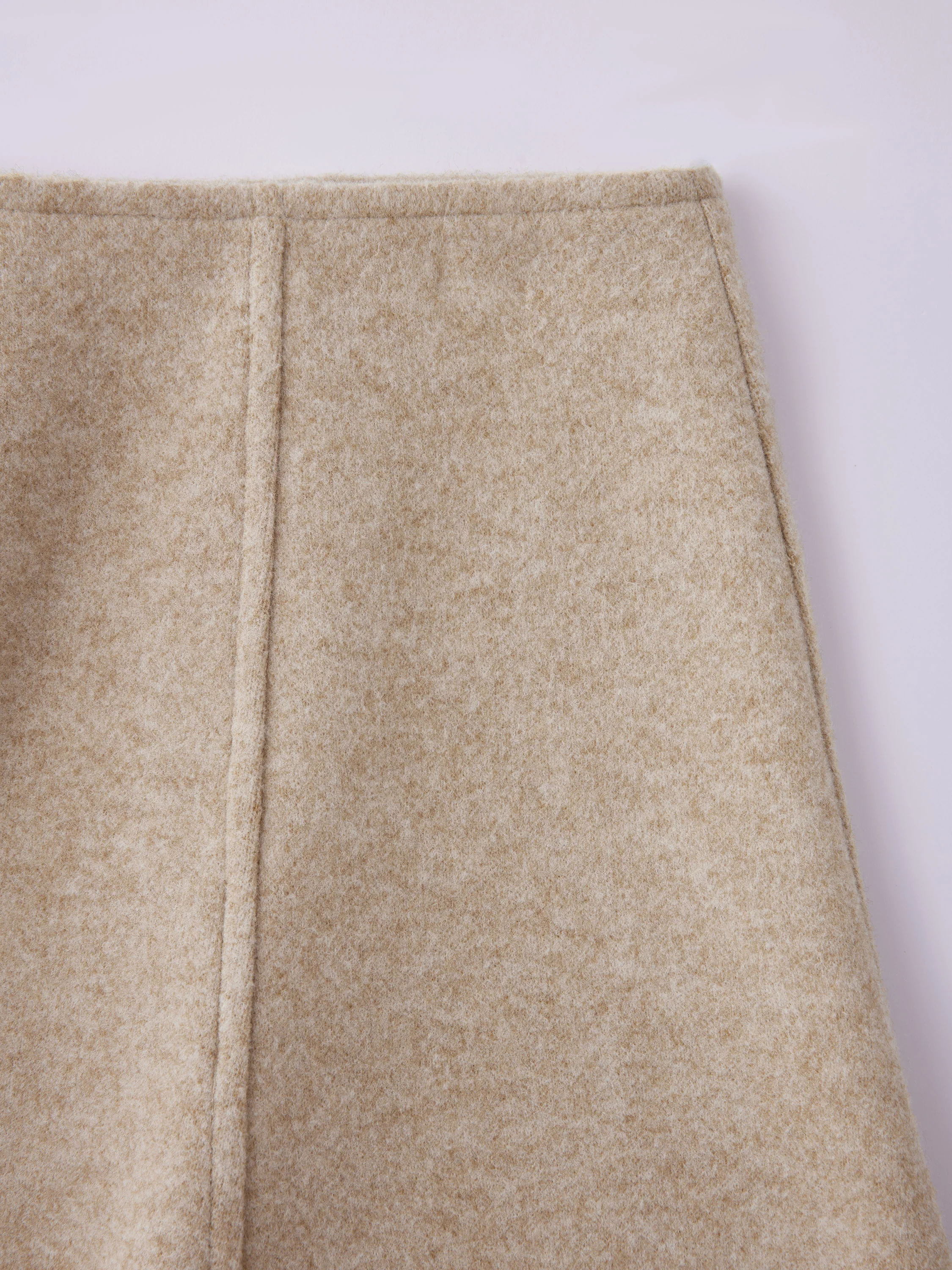 High-Waisted Flared Hem Mini Skirt