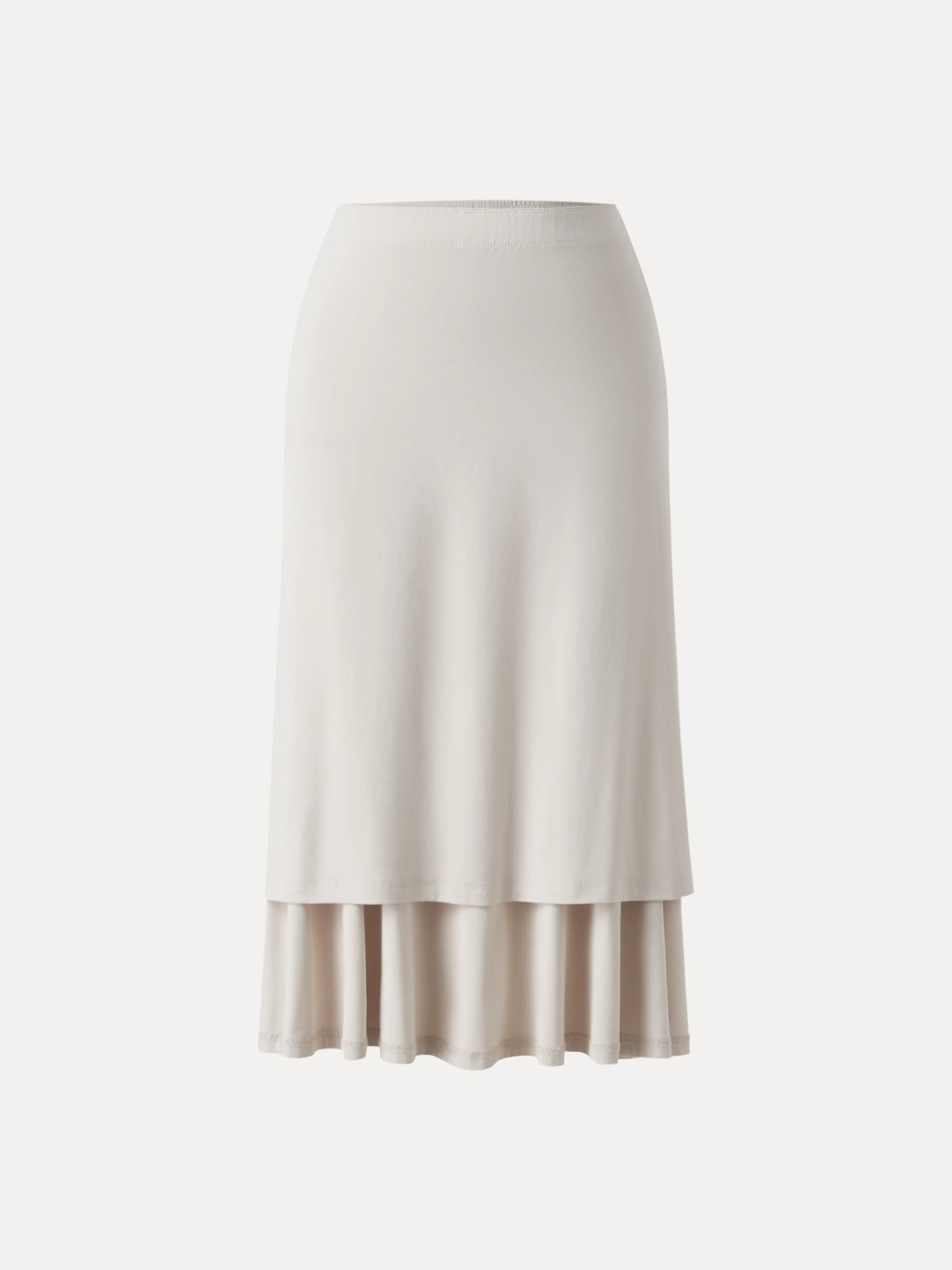 Flowing Side - Ruched A - line Midi Skirt