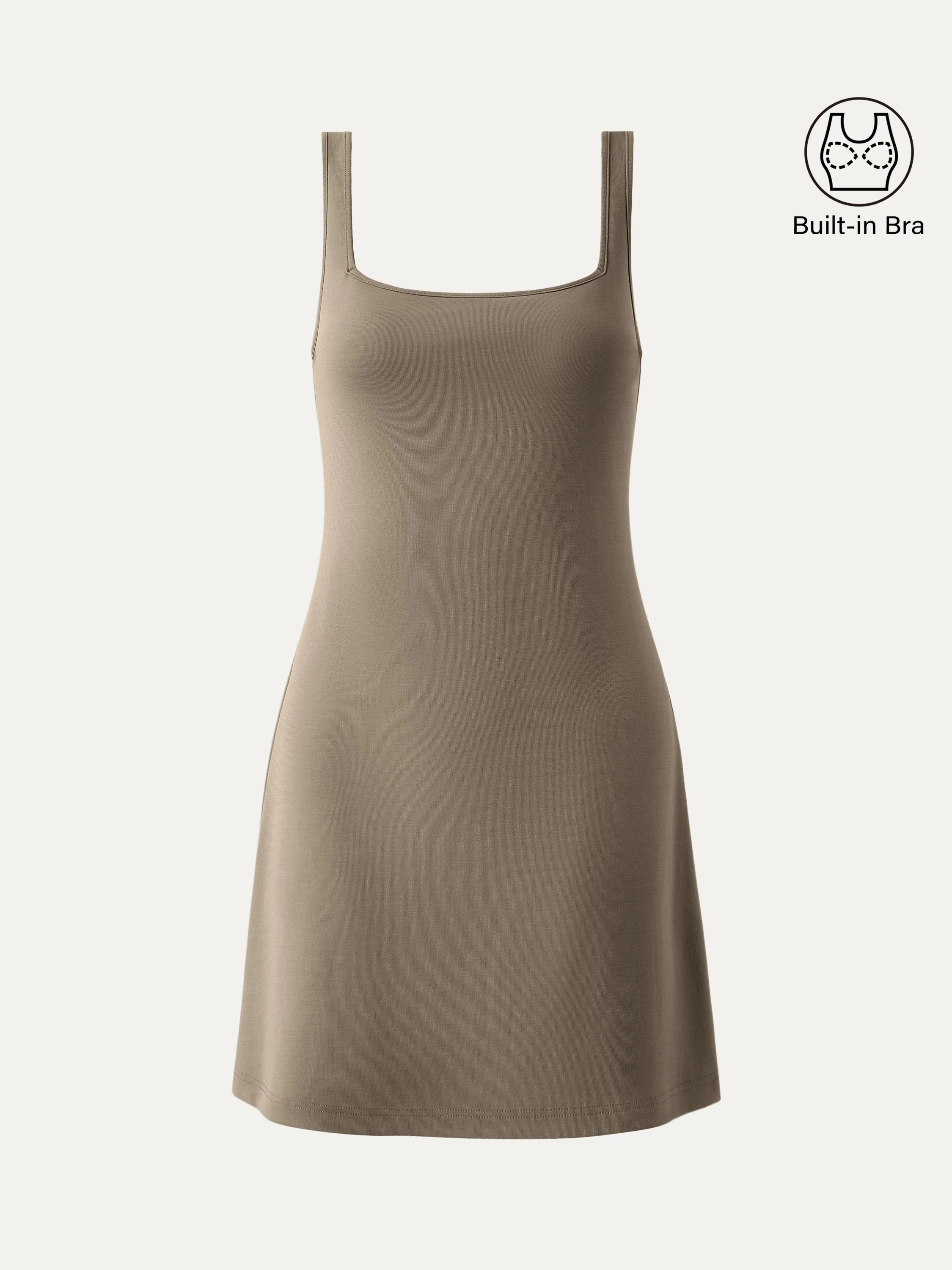 Everyday Square Neck New Airy Brami Dress