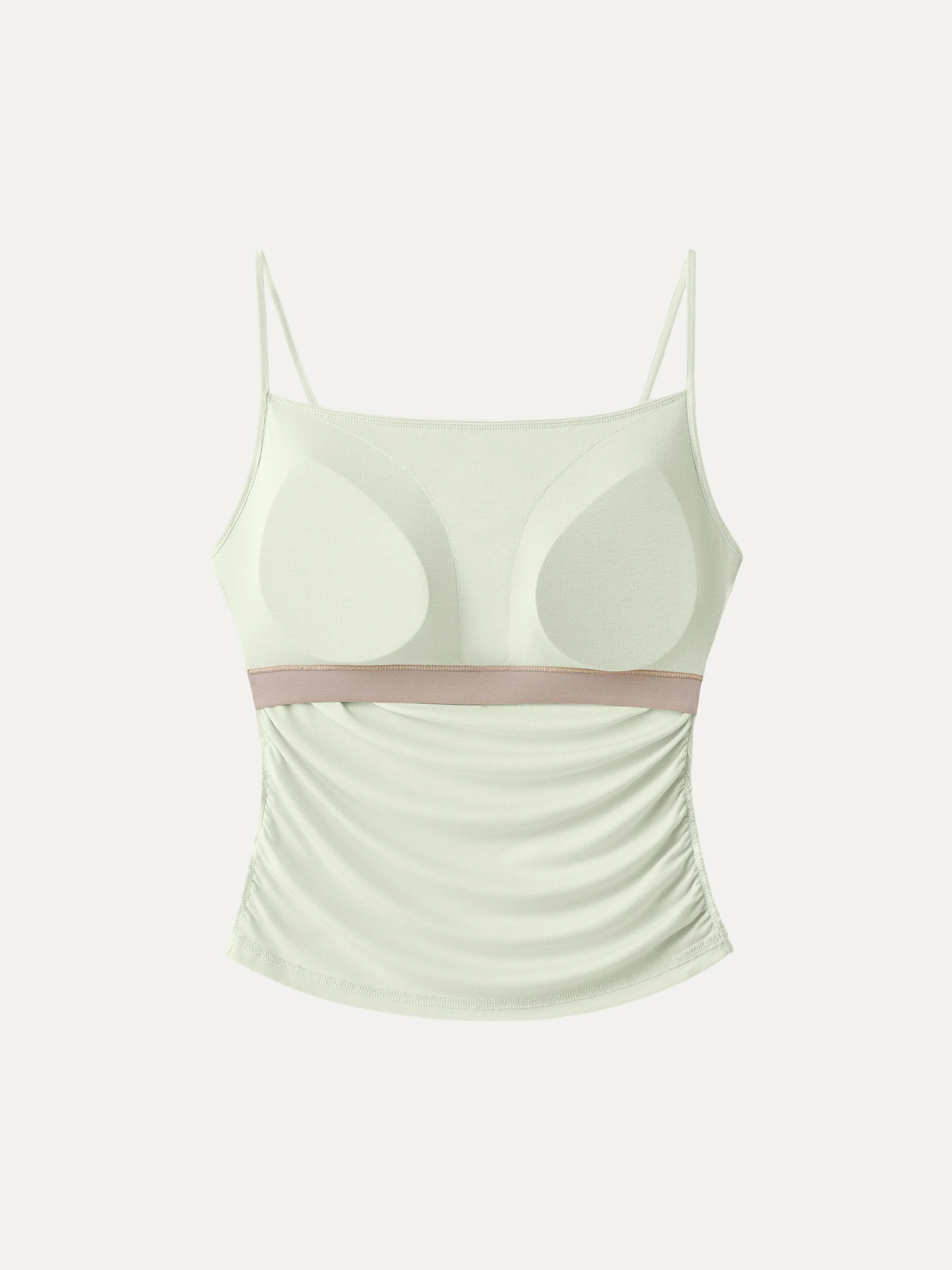 Adjustable Spaghetti Straps Side Ruched Breathable Bra