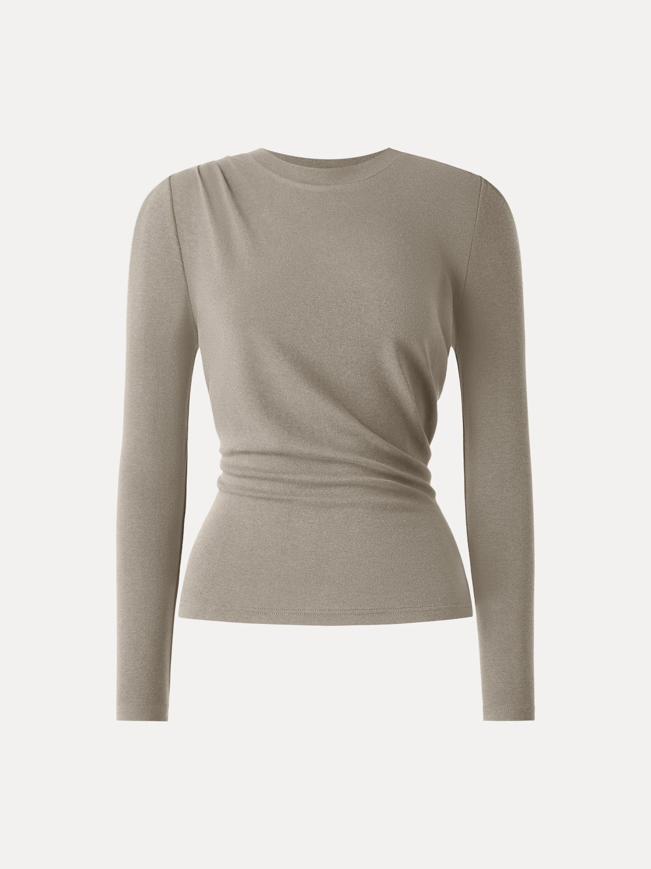 Warm Light Crewneck Tucked Top