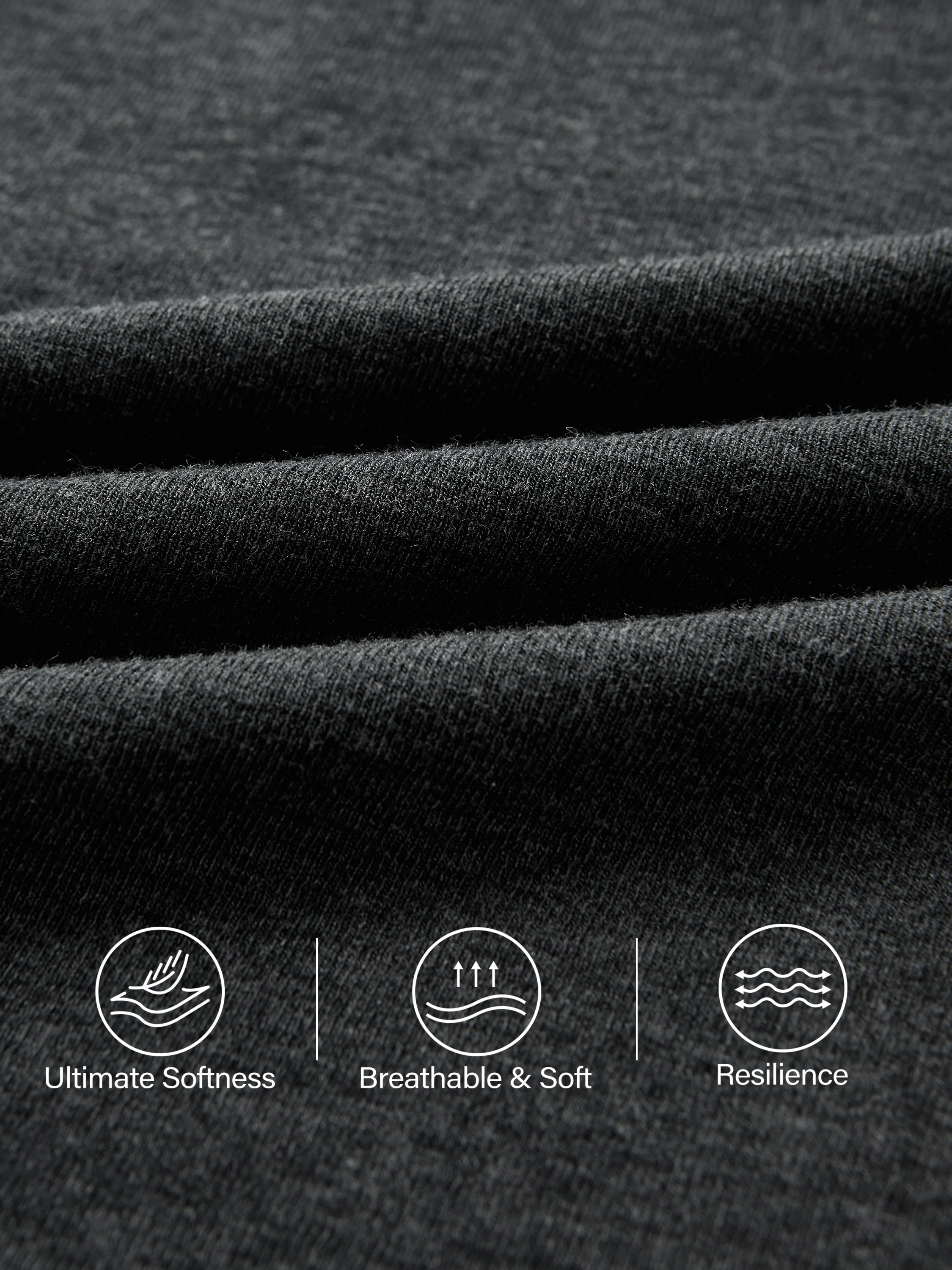 2-Piece Set Stretch Cotton V-Neck Long Sleeve Crop Top