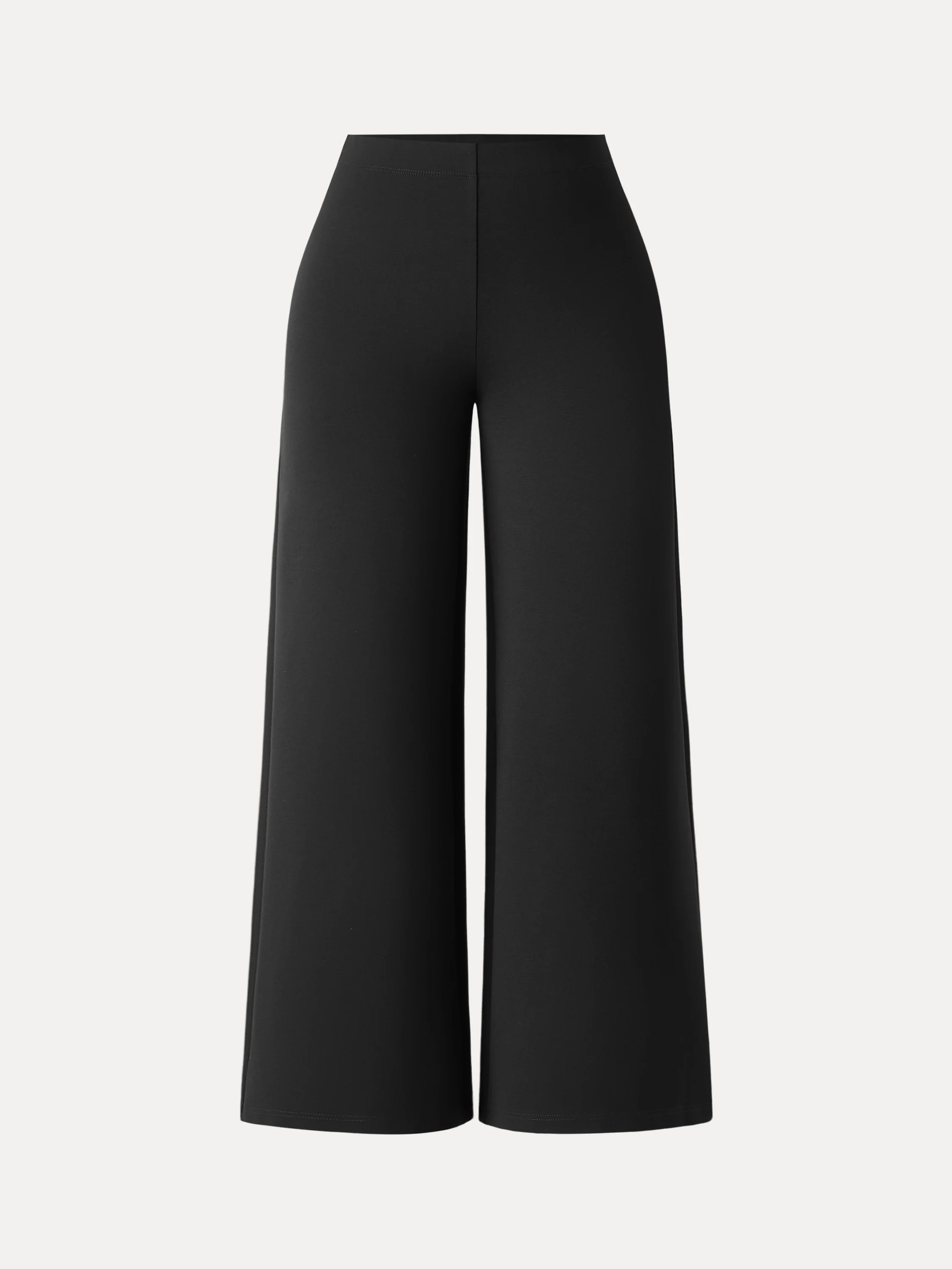 Tummy-Smooth Wide Leg Pull-on Pants with Pockets