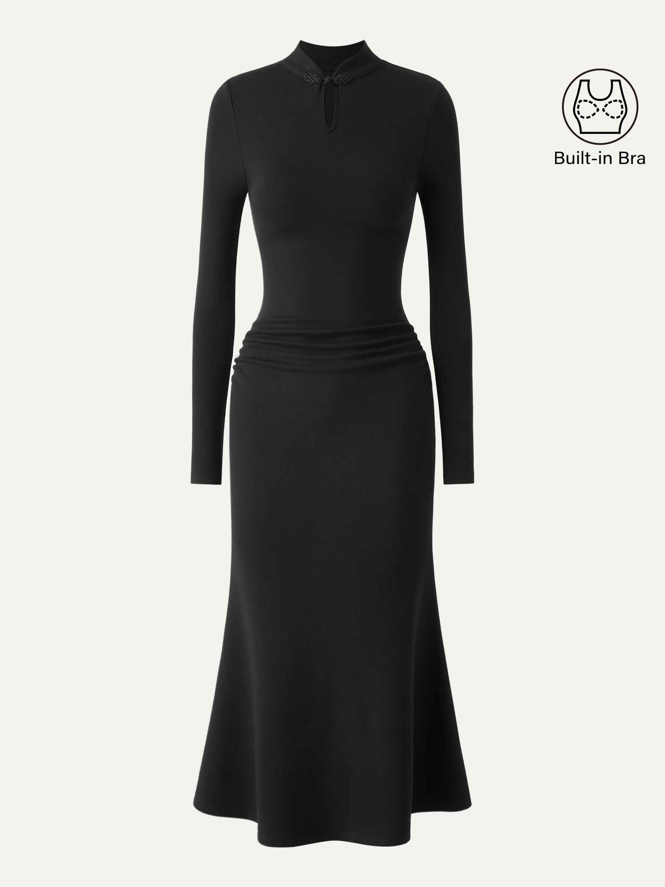 Mandarin Collar Mermaid Brami Dress