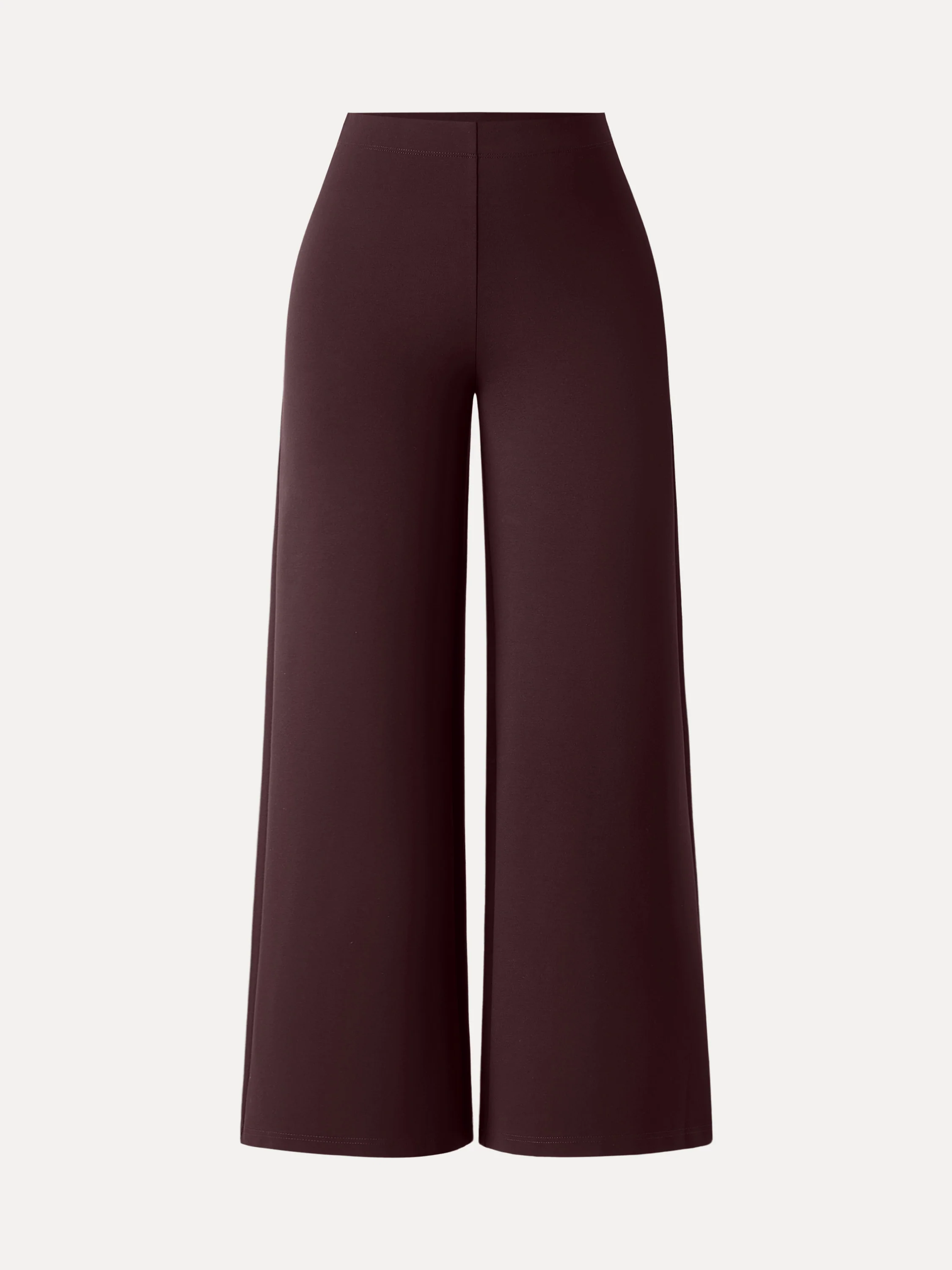 Tummy-Smooth Wide Leg Pull-on Pants with Pockets