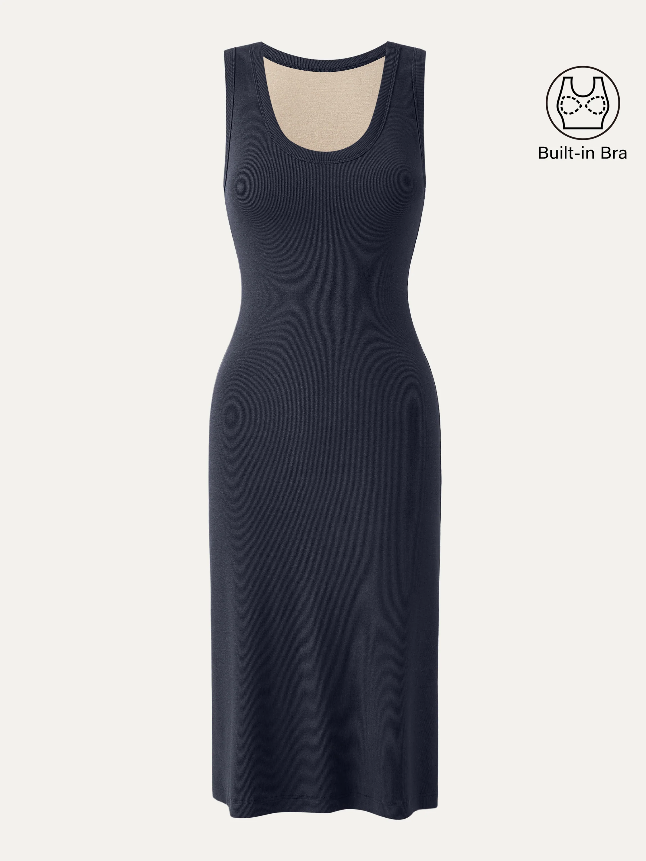 Scoop Neck New Airy Brami Tank Dress