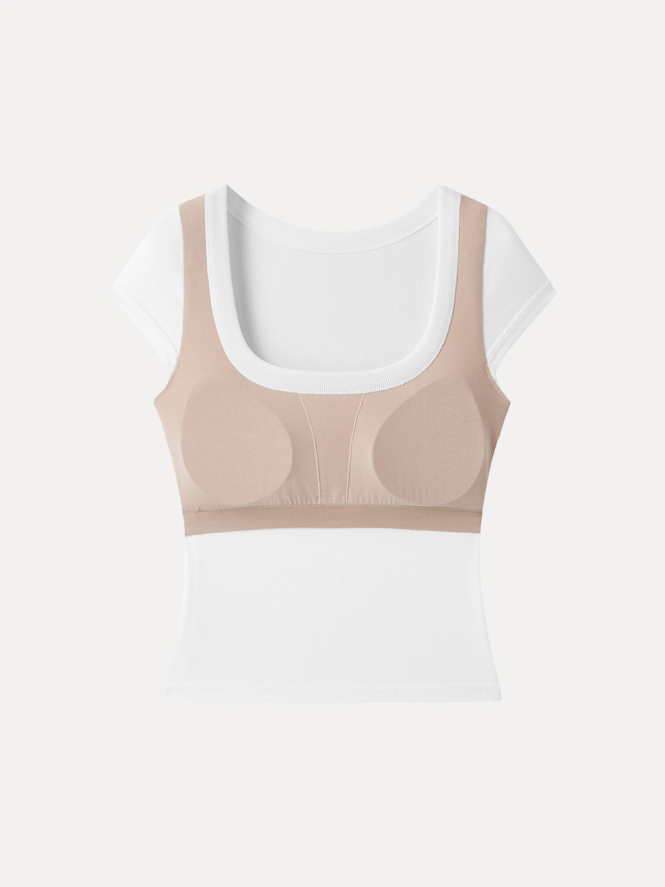 Stretchable Cotton Square Neck Cap Sleeve Bra