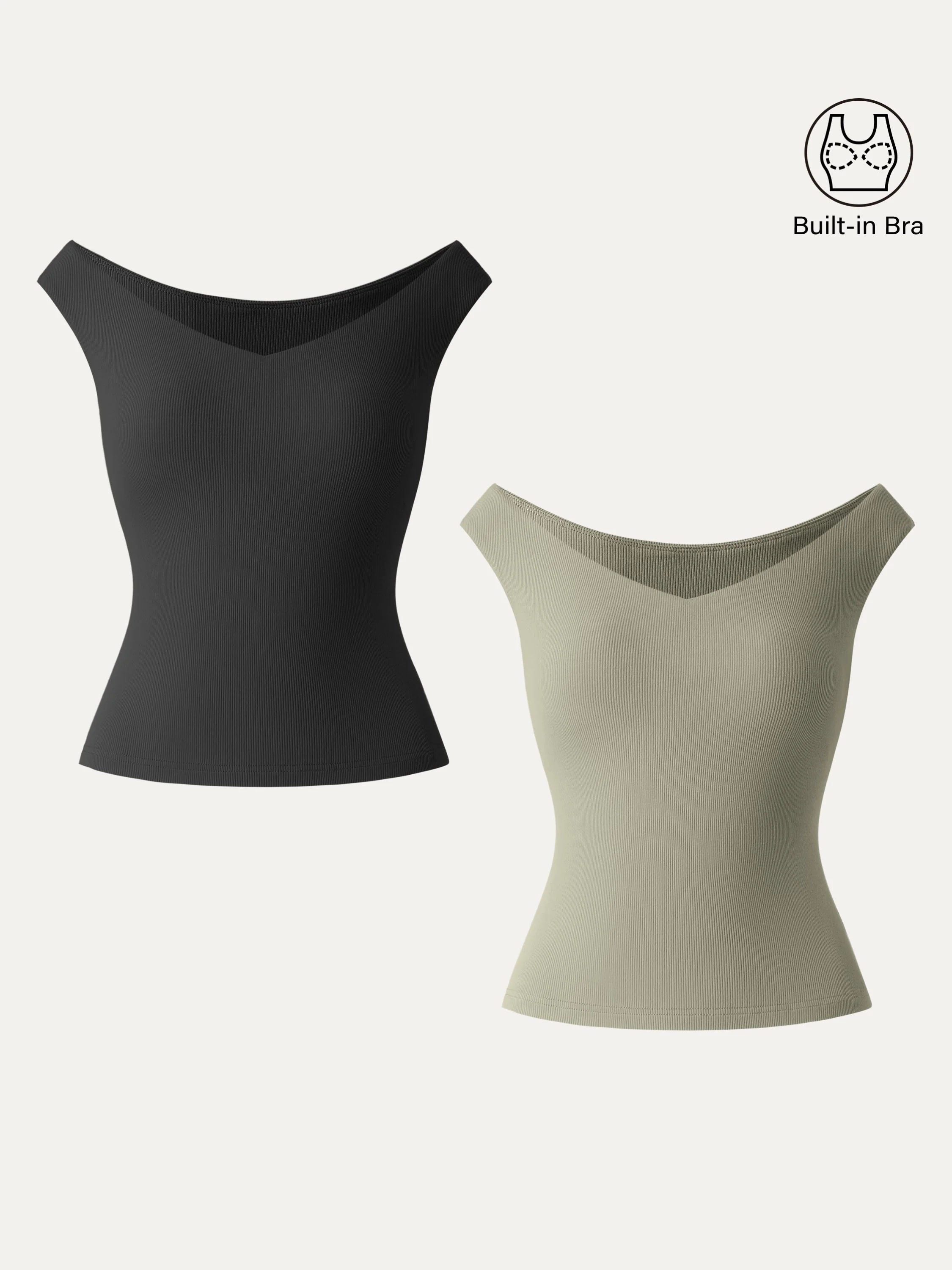 2Pcs Set Essential V-neck New Airy Brami