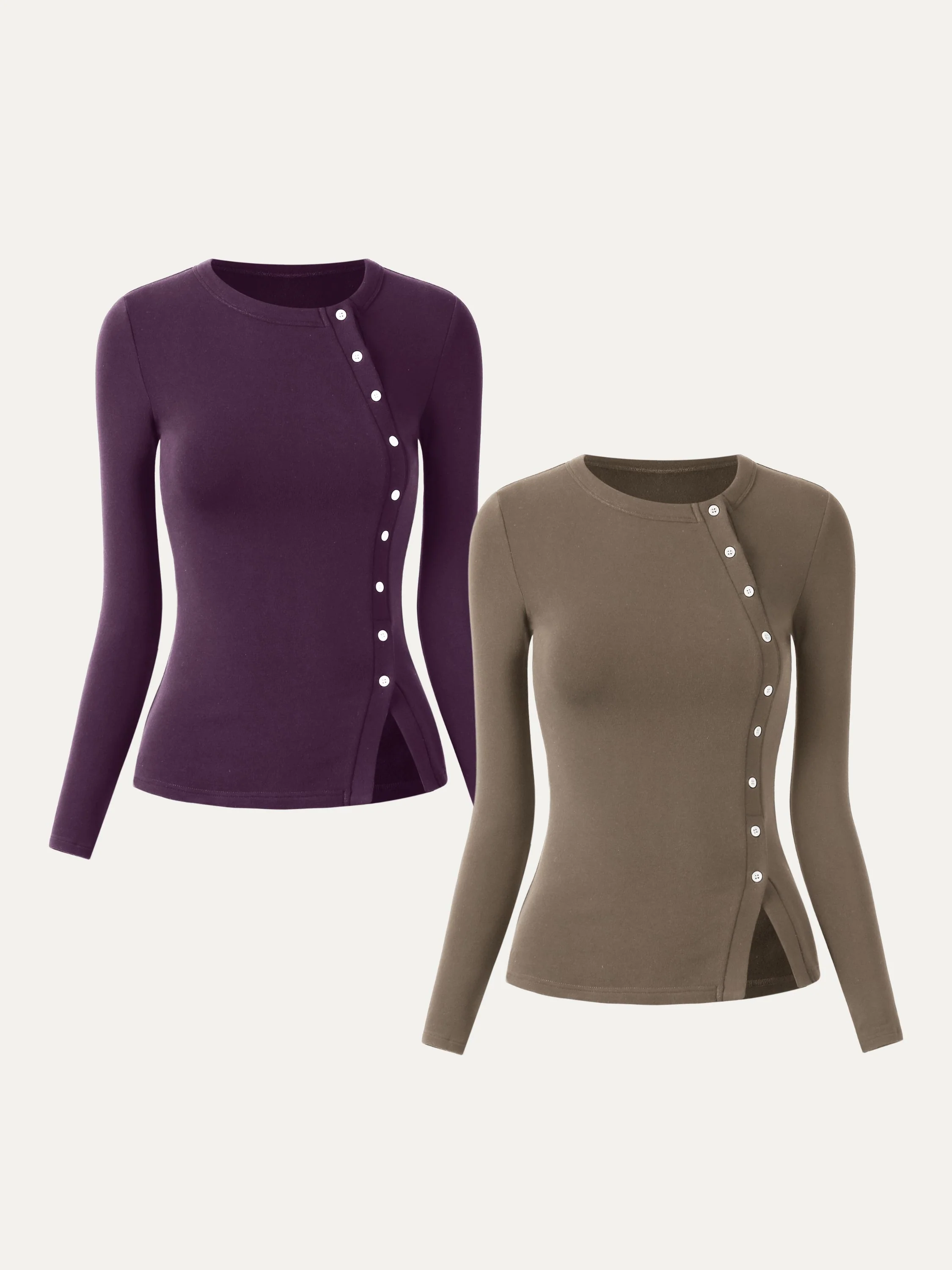 Asymmetrical Placket Top