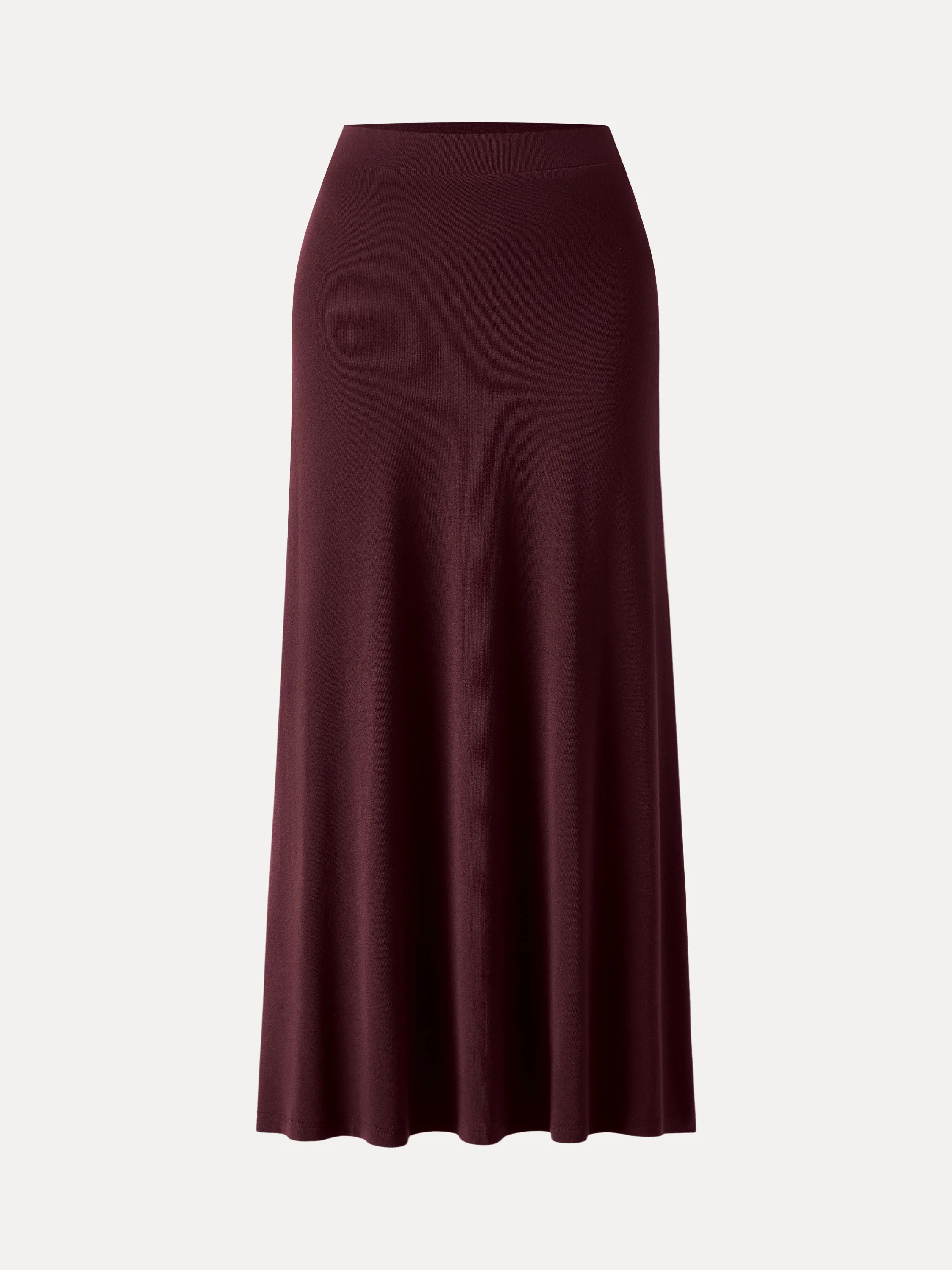 Light Warm Pull-on Circle Flared Maxi Skirt