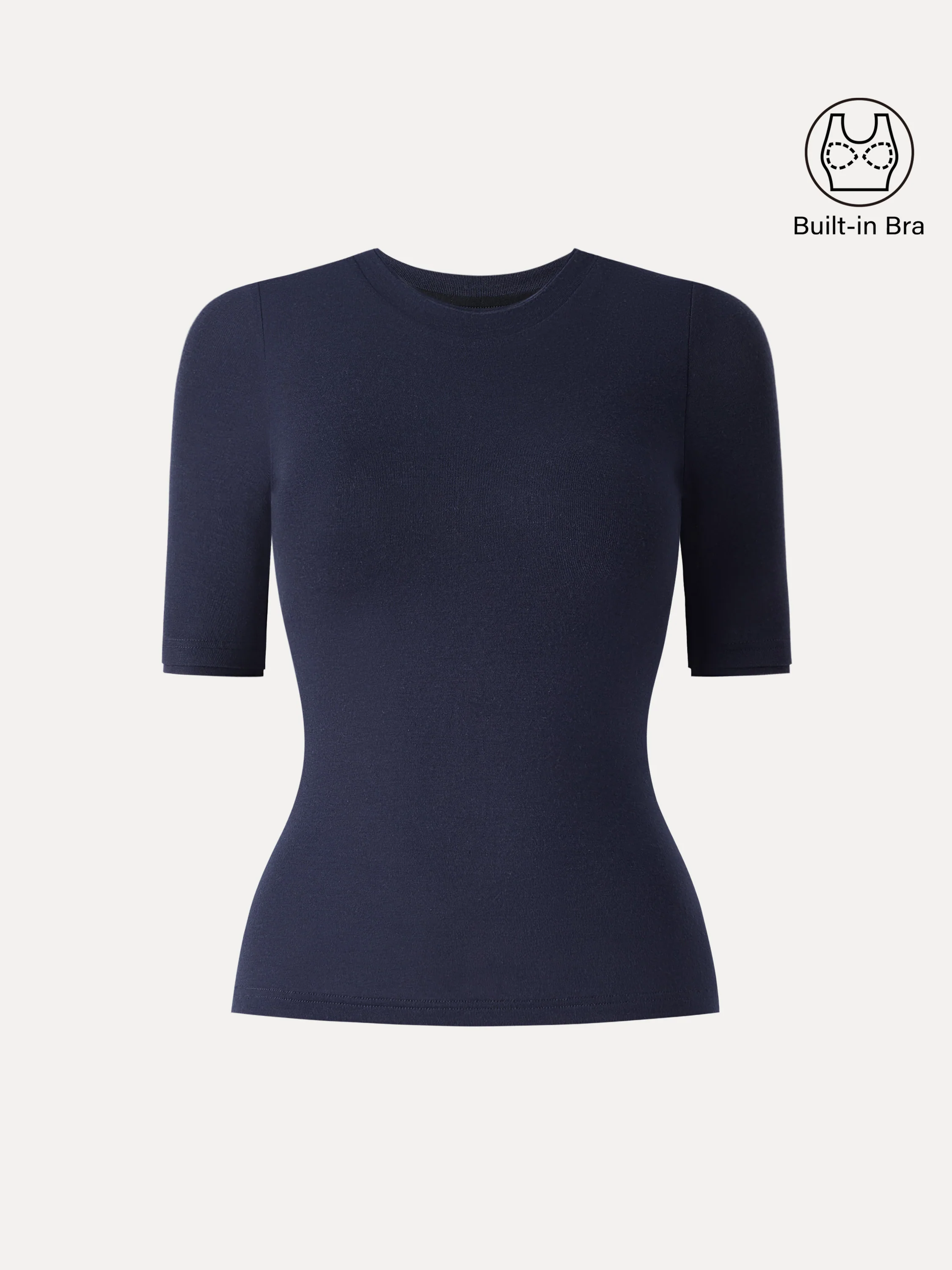 Lyocell Cashmere Crewneck Layered Cuff Brami