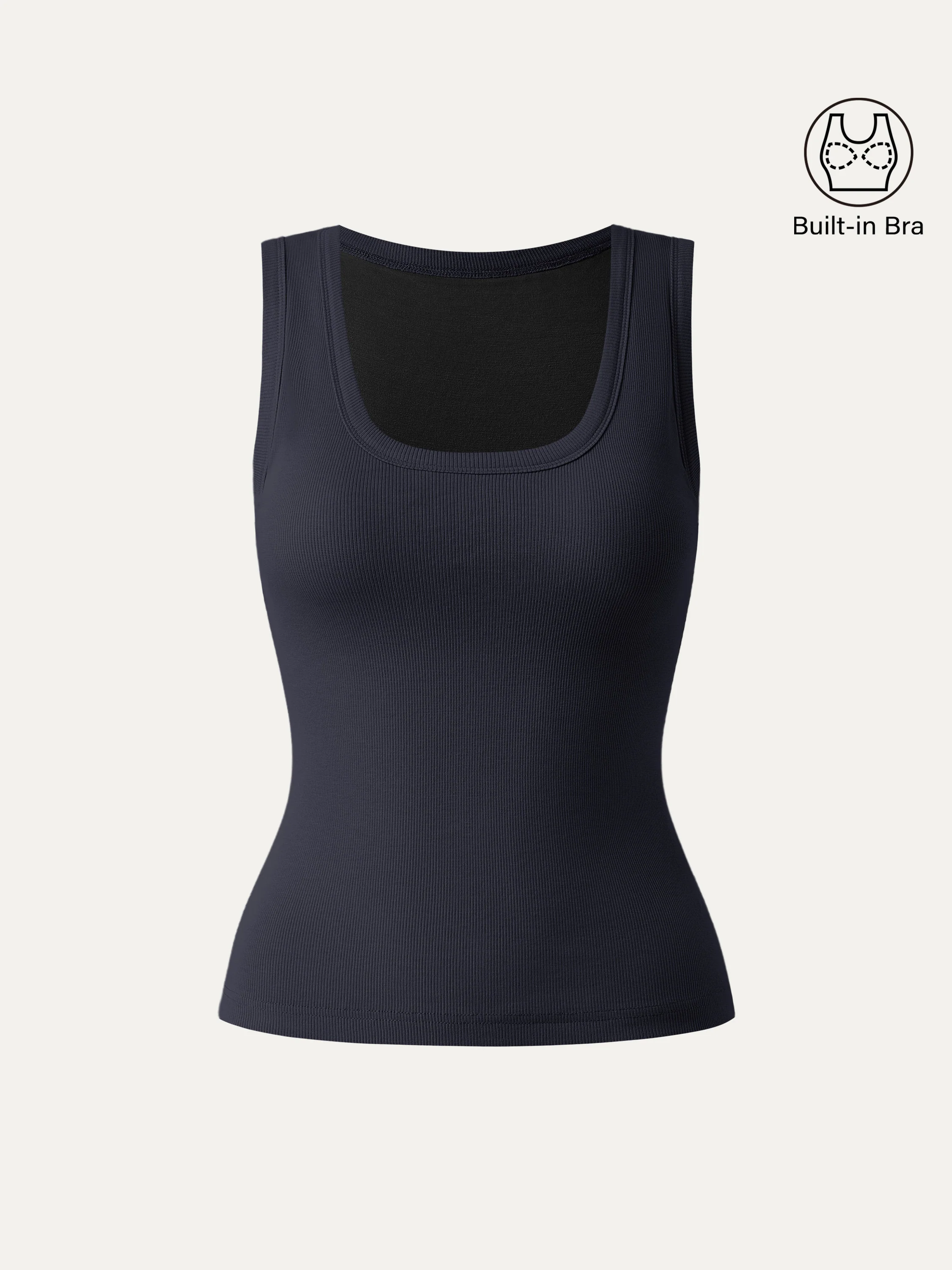 Scoop Neck Cotton Breathable Tank Top