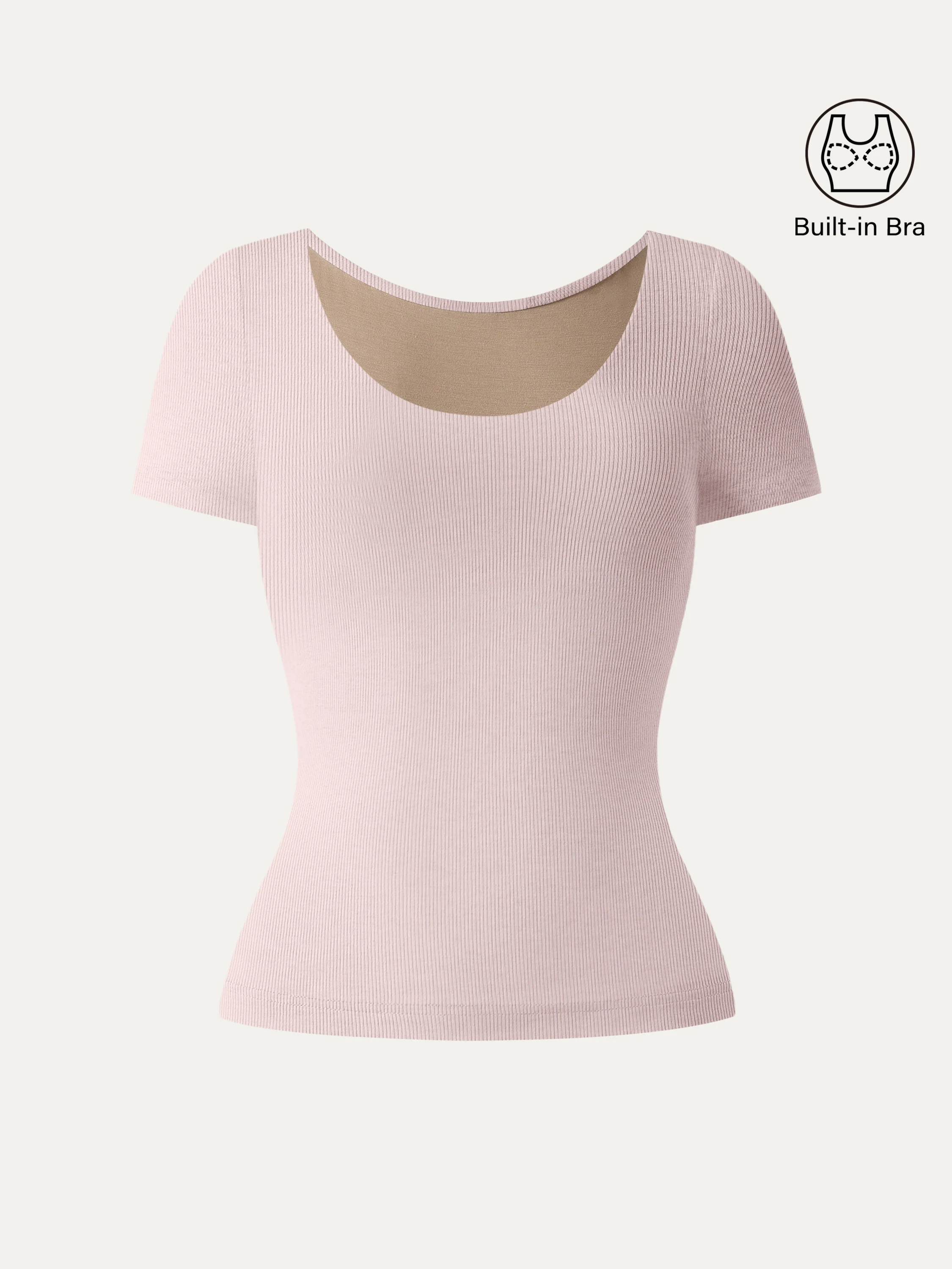 Scoop Neck Short Sleeve Cotton New Airy Brami