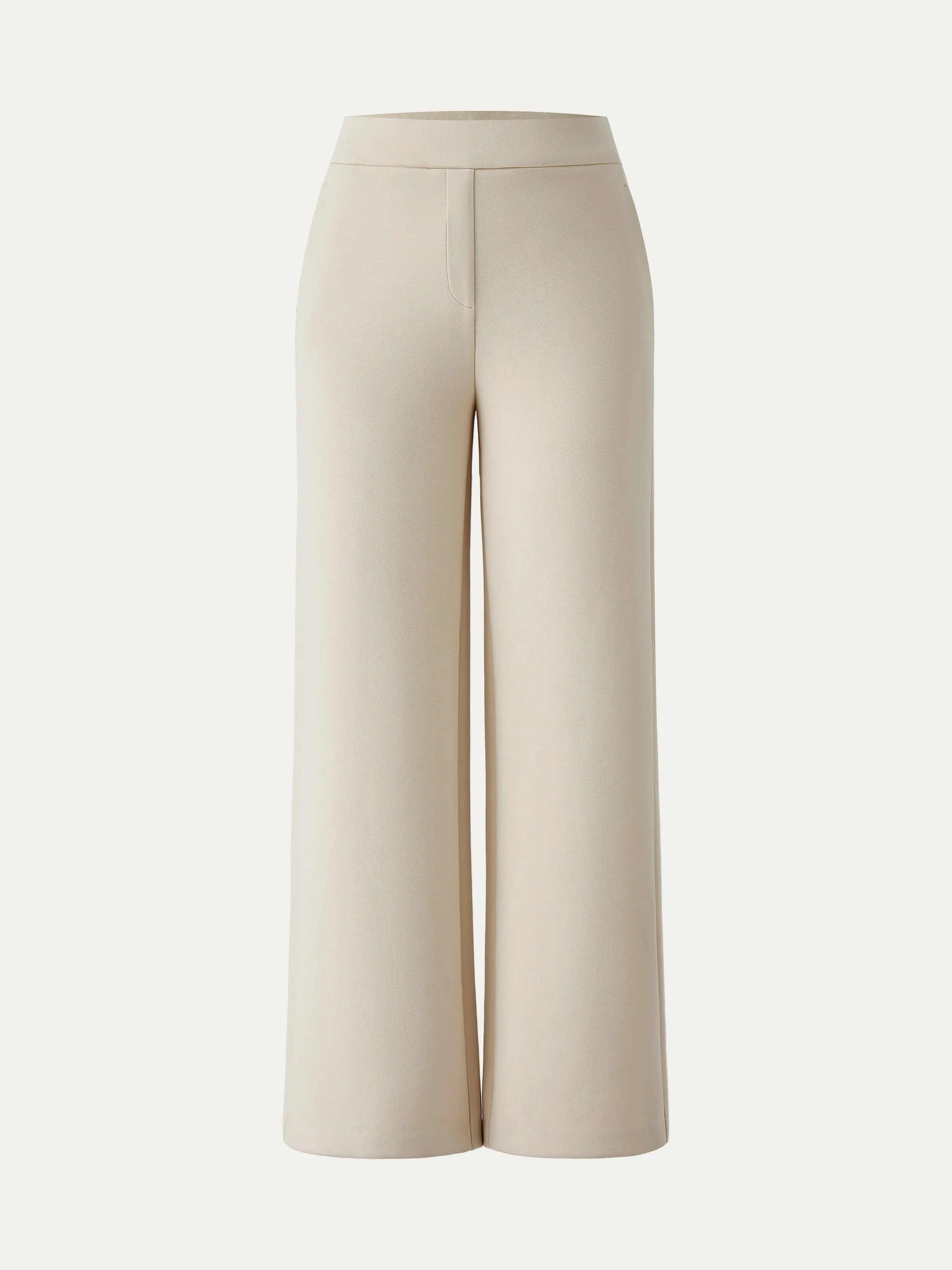 Textured Mid-Rise Pull-On Straight Pants with Pockets