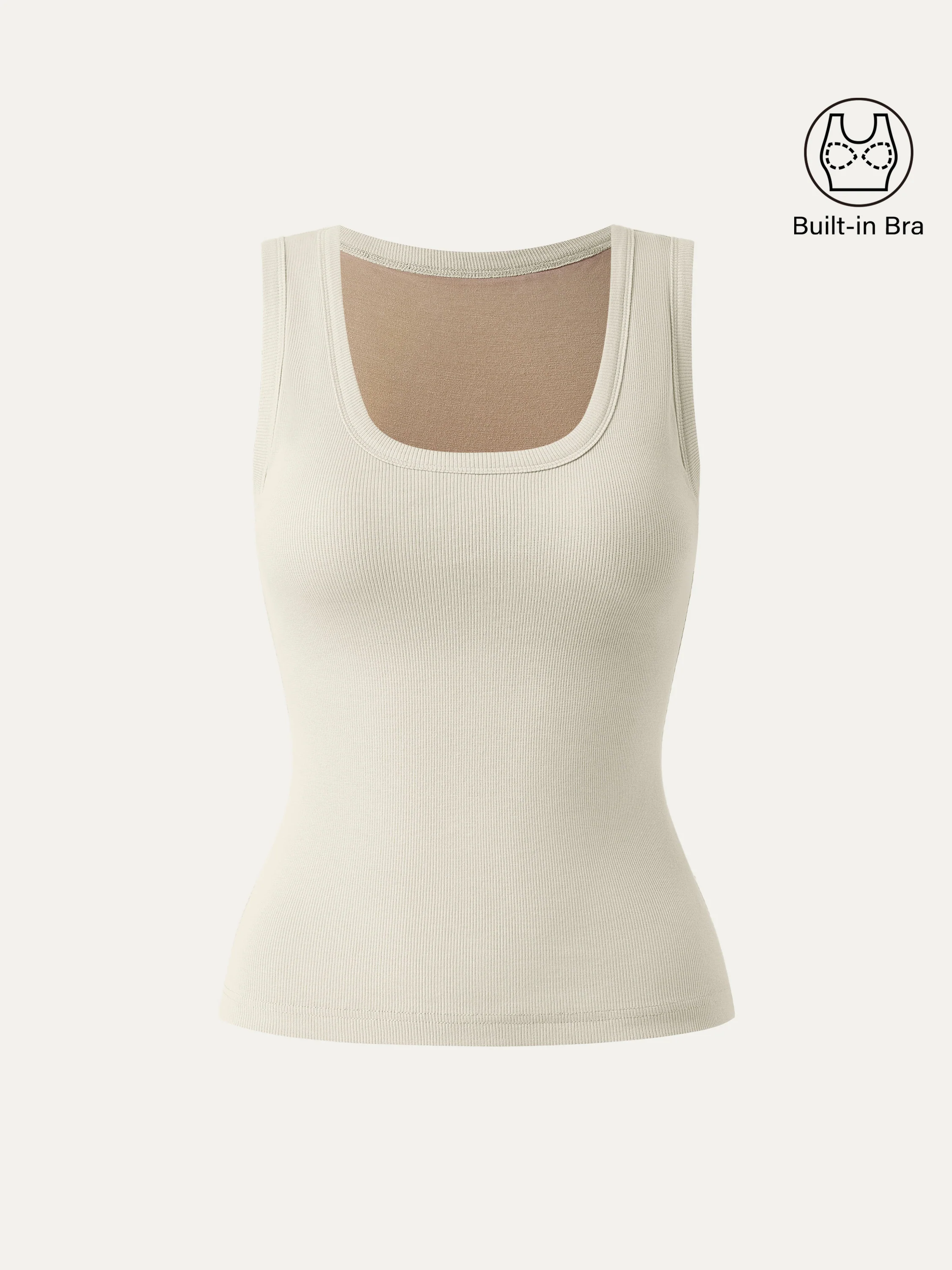 Scoop Neck Cotton Breathable Tank Top
