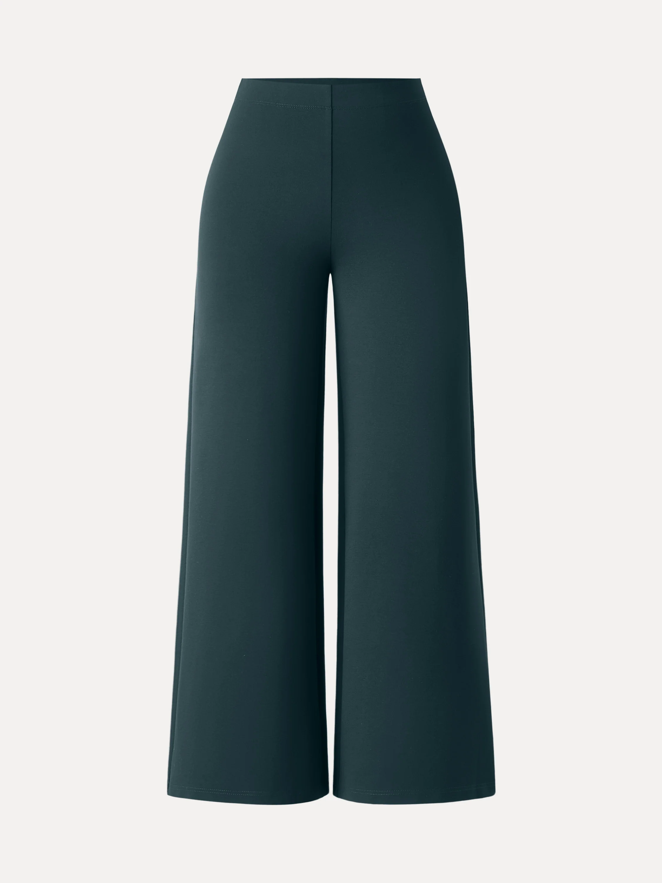 Tummy-Smooth Wide Leg Pull-on Pants with Pockets