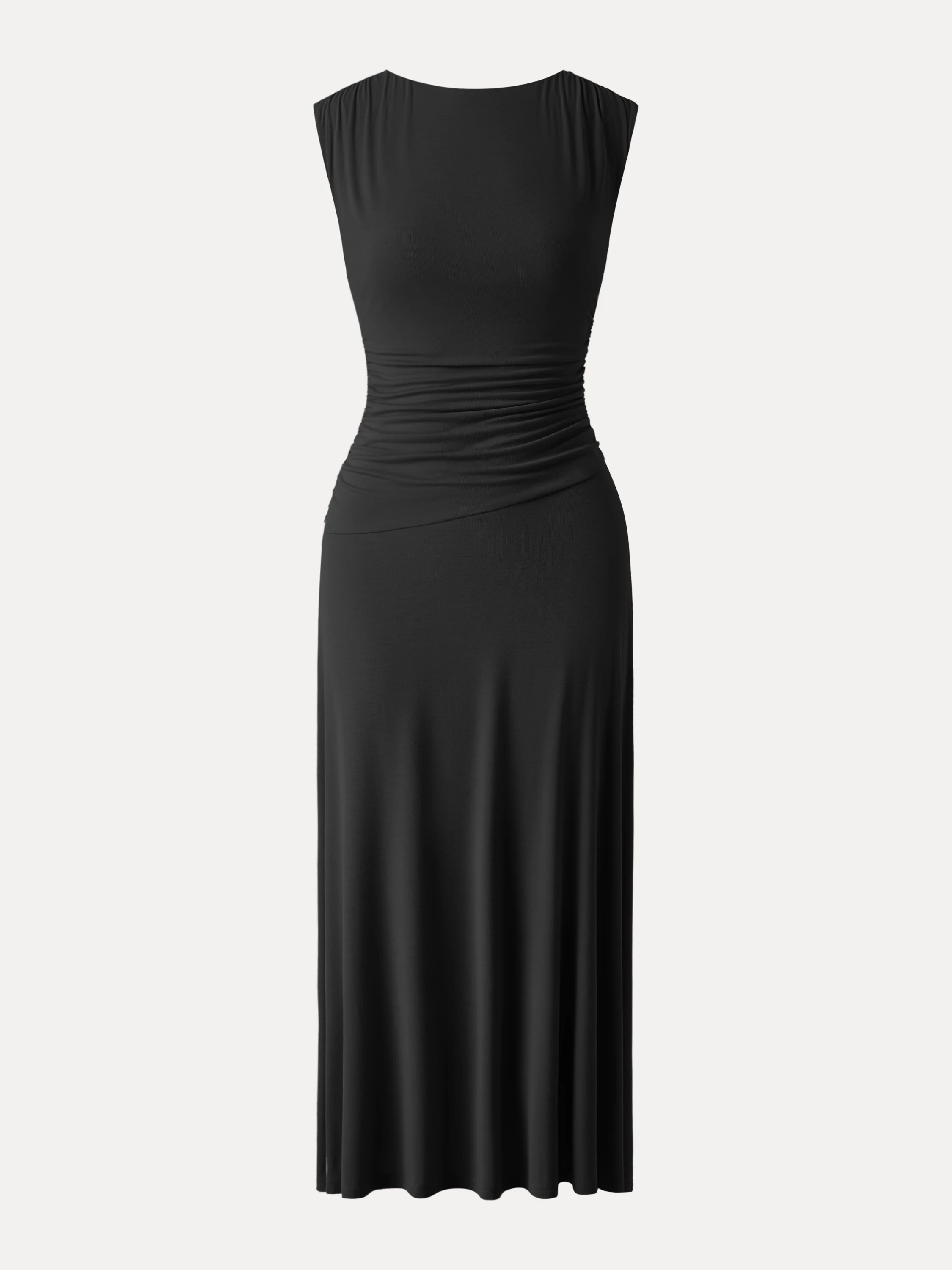 Cooling Side Ruched Maxi Dress