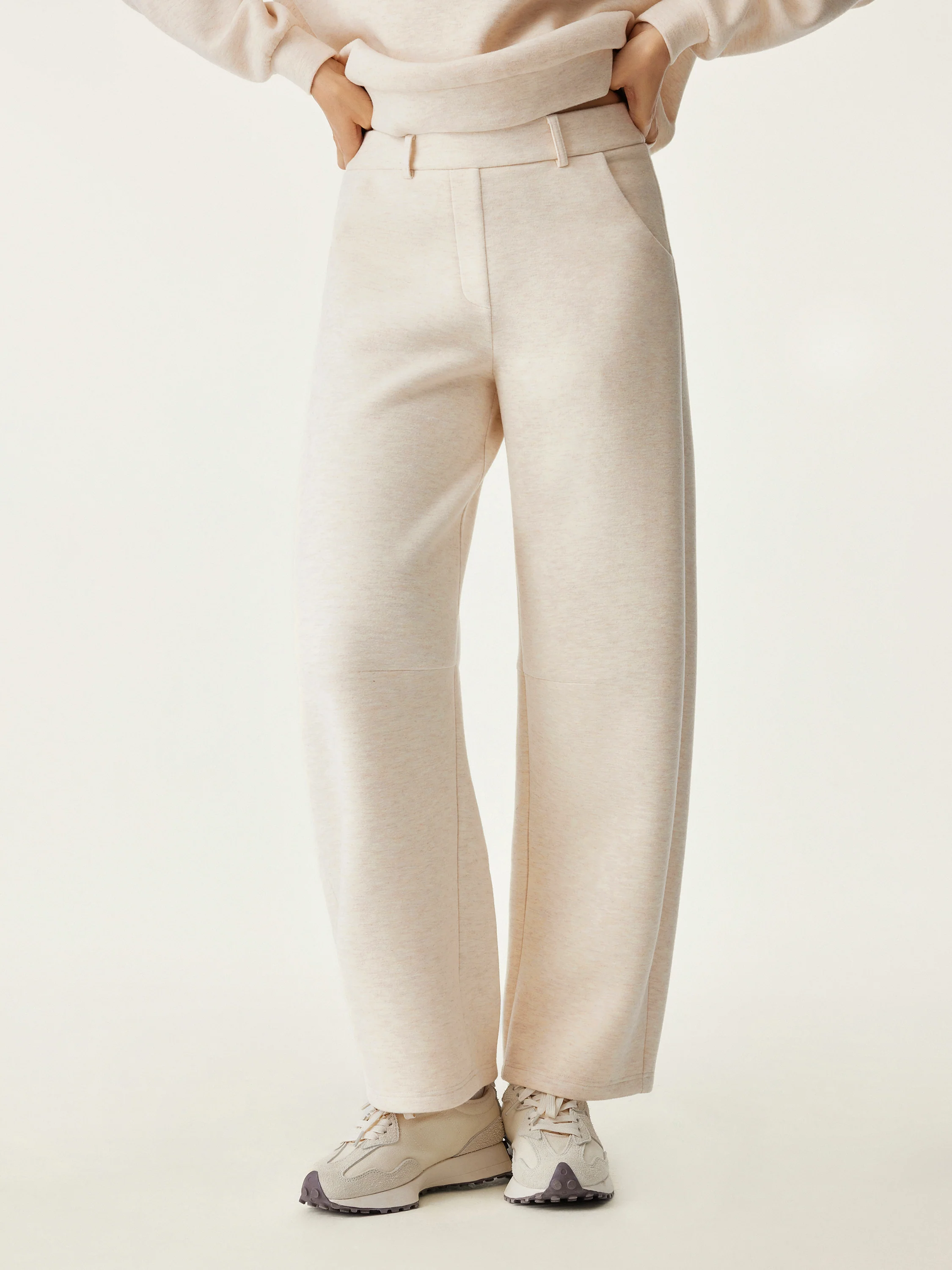 High Waisted Cozy Barrel Leg Pant