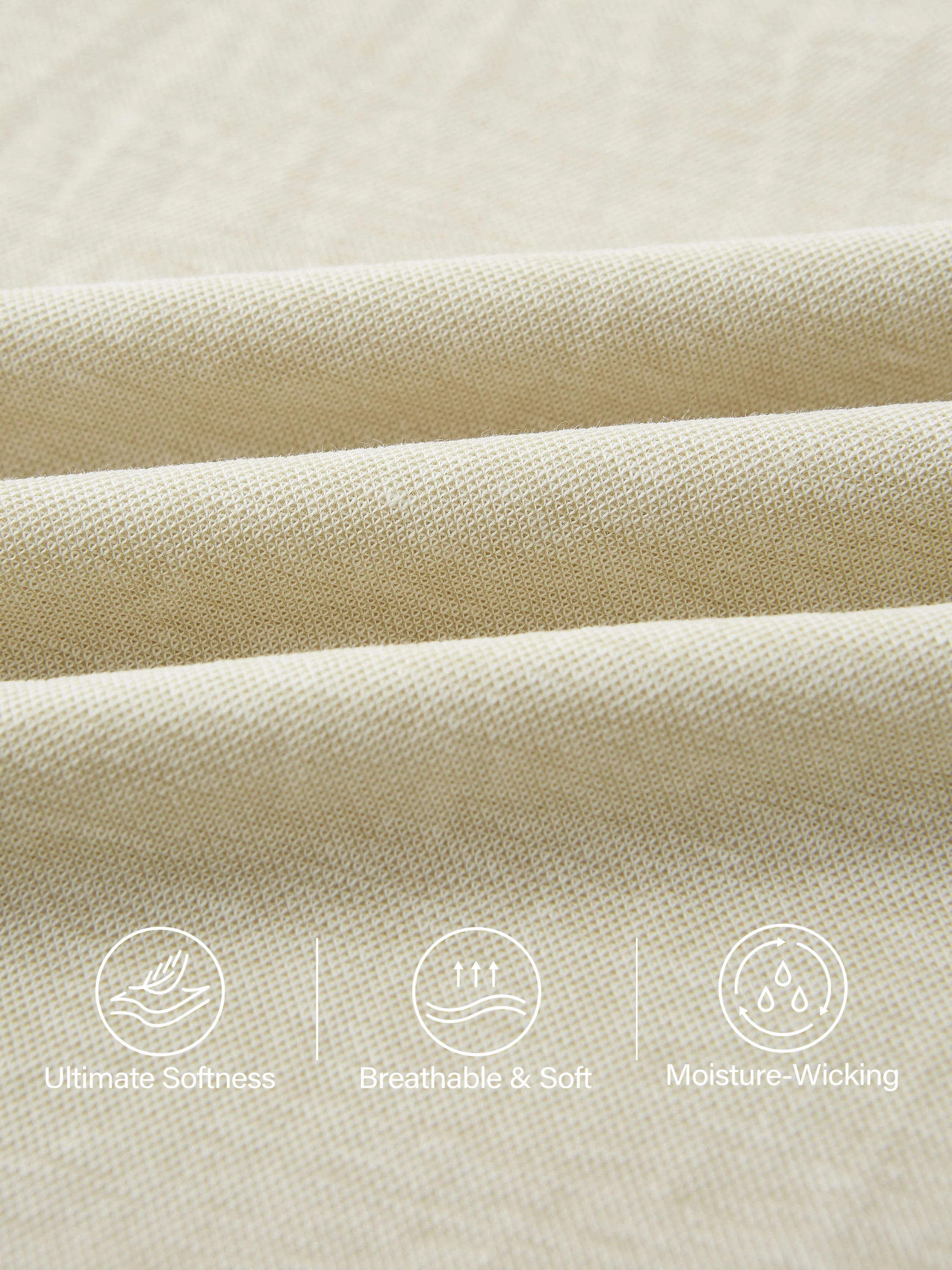 Wrinkle-resistant Cotton Linen Pull-on Midi Skirt