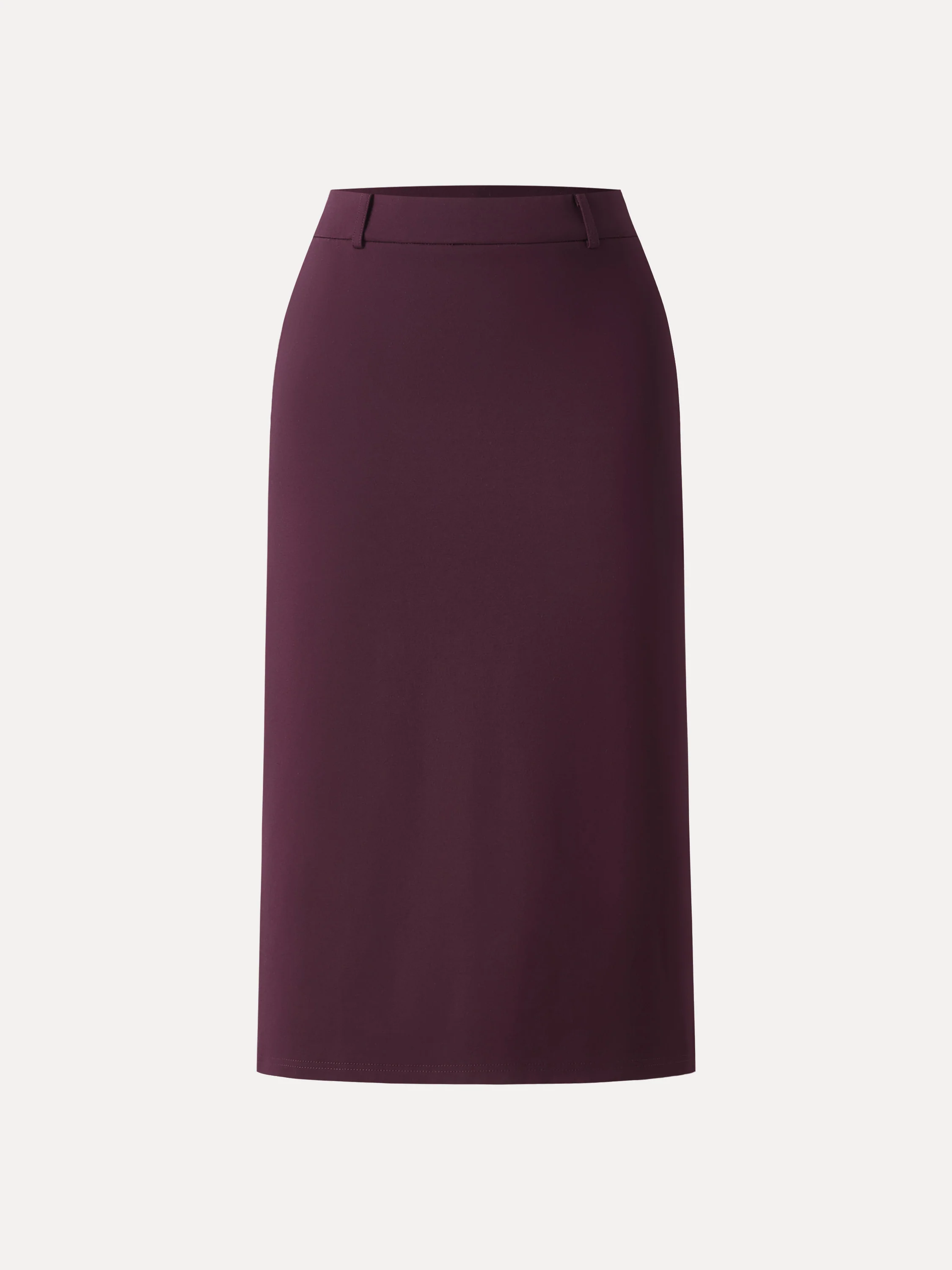 Essential A-line Midi Skirt with Zippered Pockets