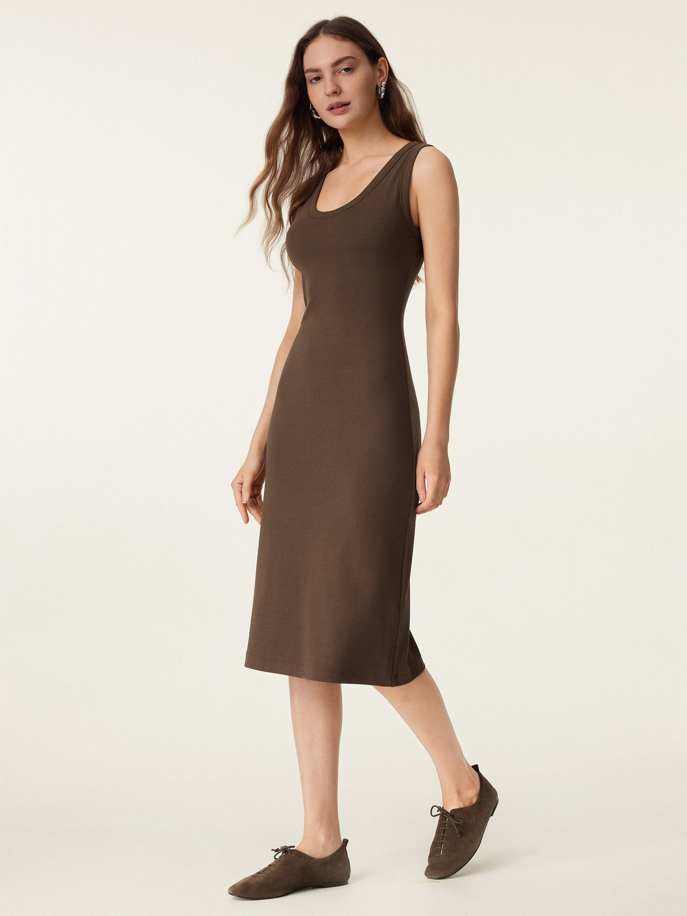 Scoop Neck New Airy Brami Tank Dress
