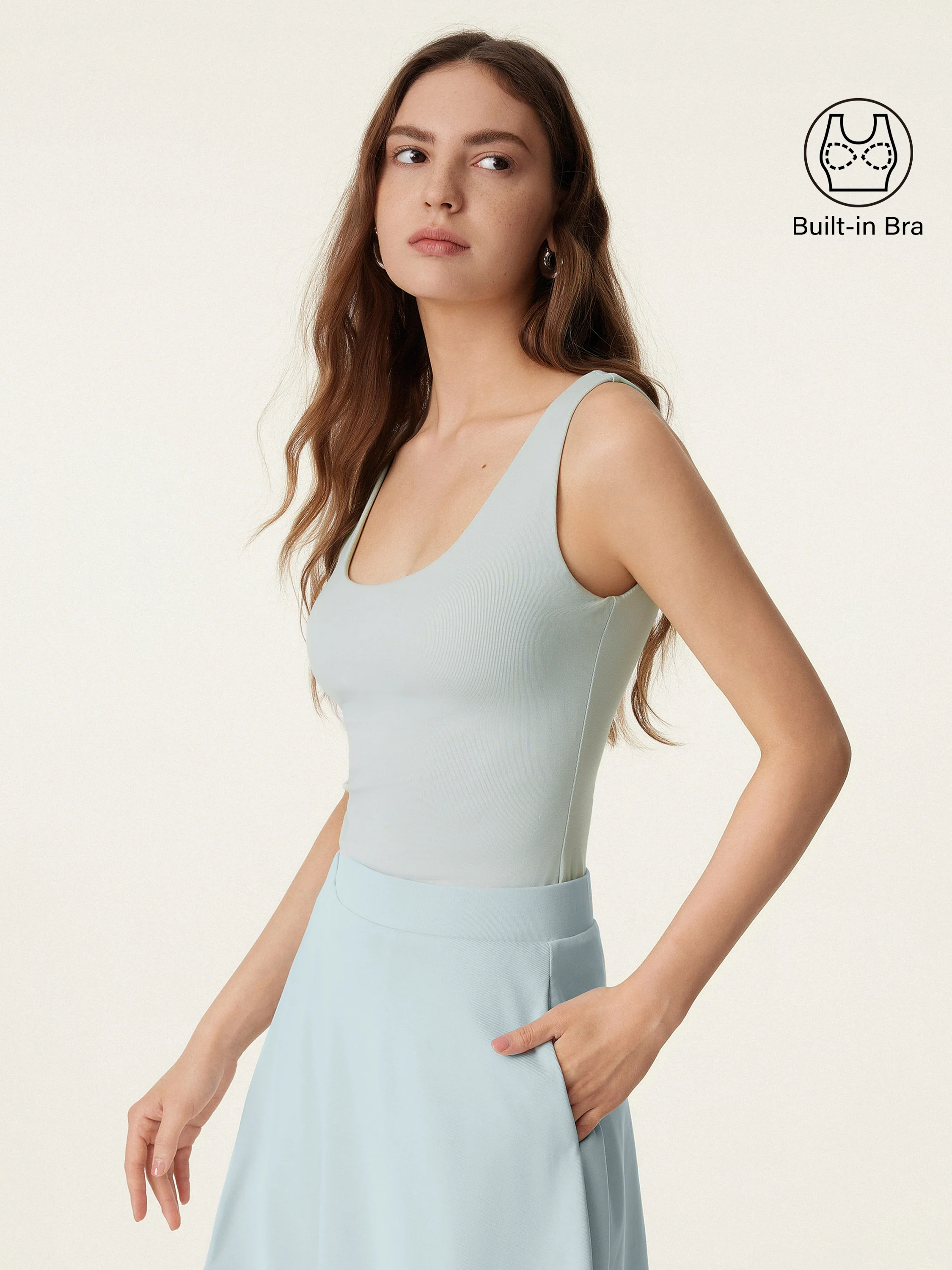 U-neck Breathable Bra Tank