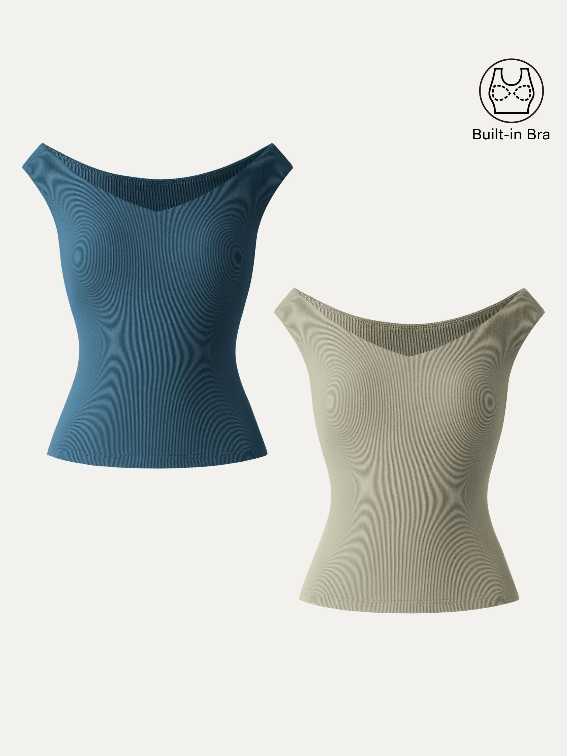 2Pcs Set Essential V-neck New Airy Brami