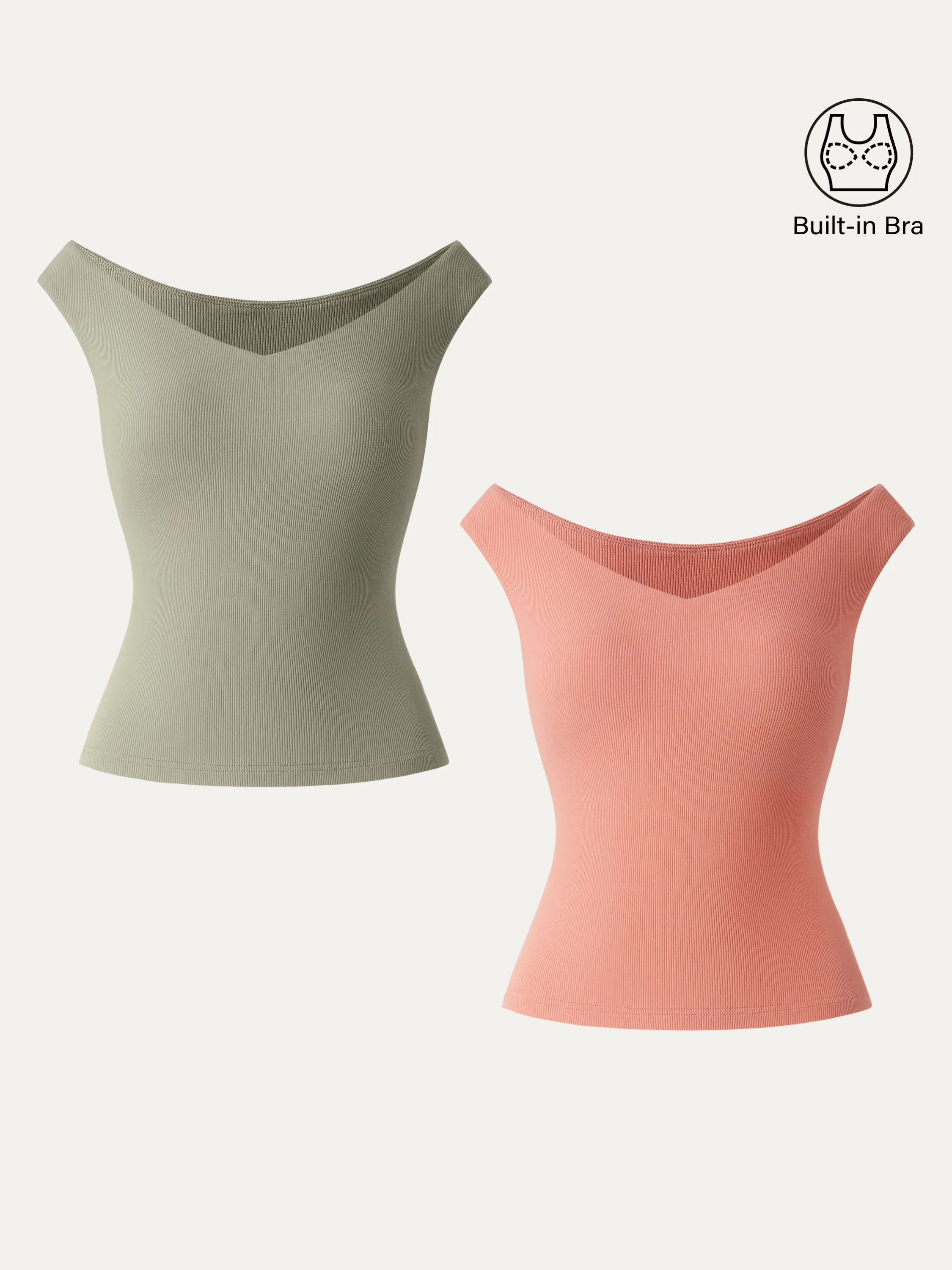 2Pcs Set Essential V-neck New Airy Brami