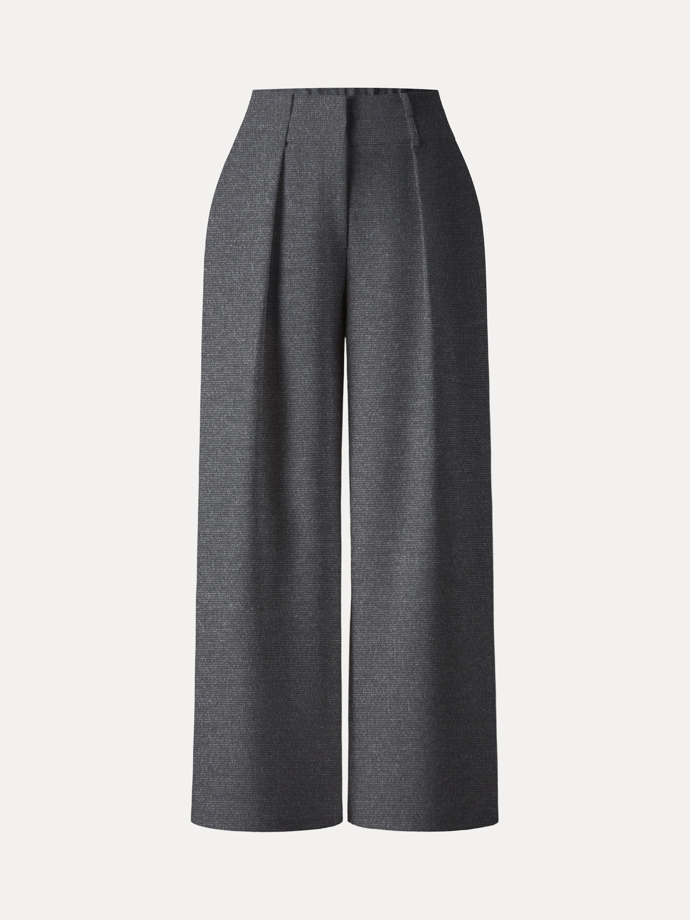 Stretchy High Rise Cropped Wide Leg Pants with Pockets