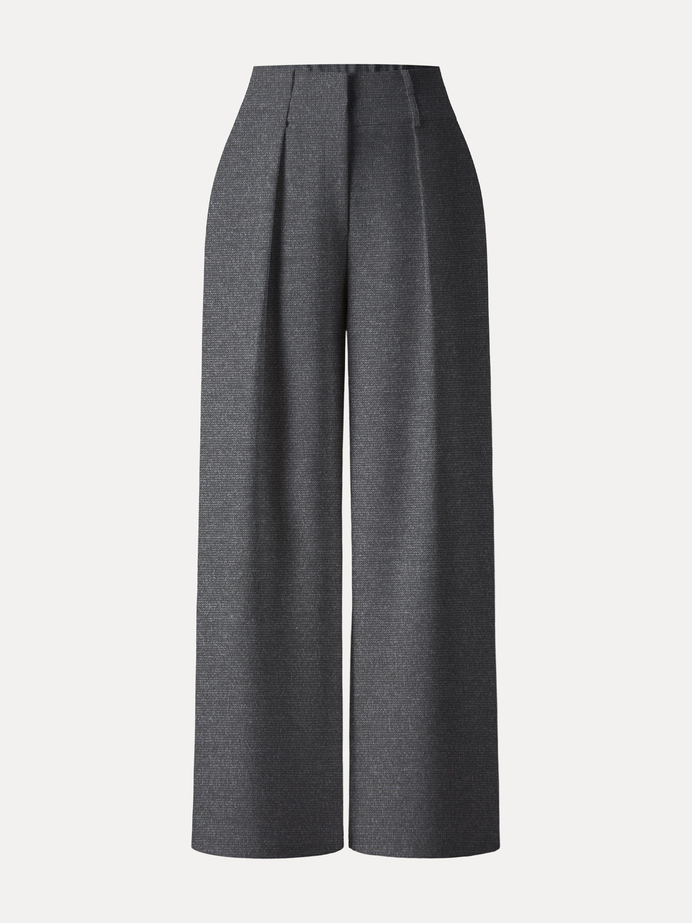 Stretchy High Rise Cropped Wide Leg Pants with Pockets