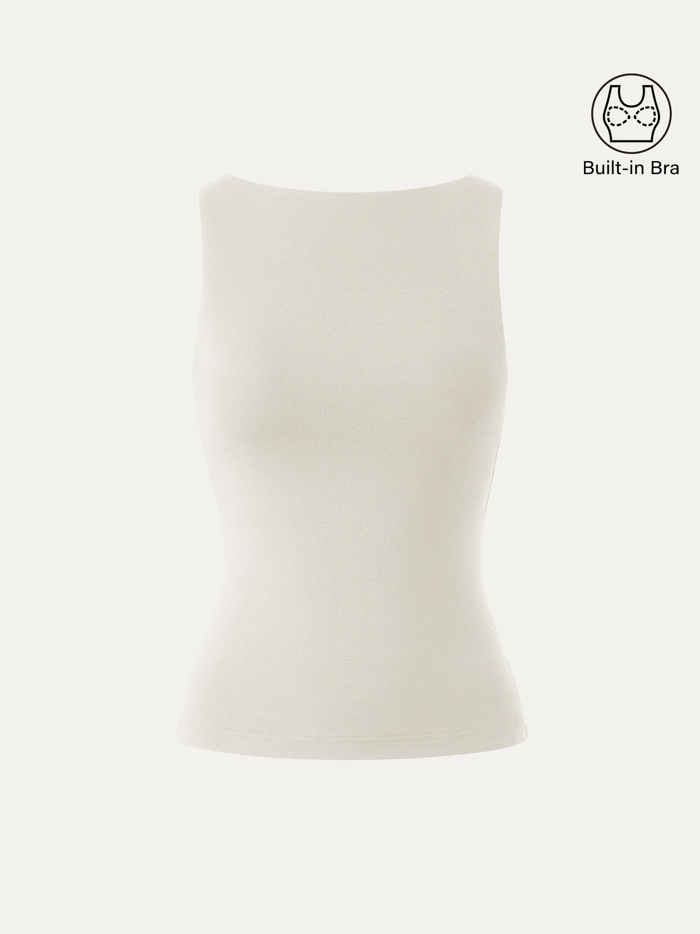 Soft Boatneck Breathable Bra Tank