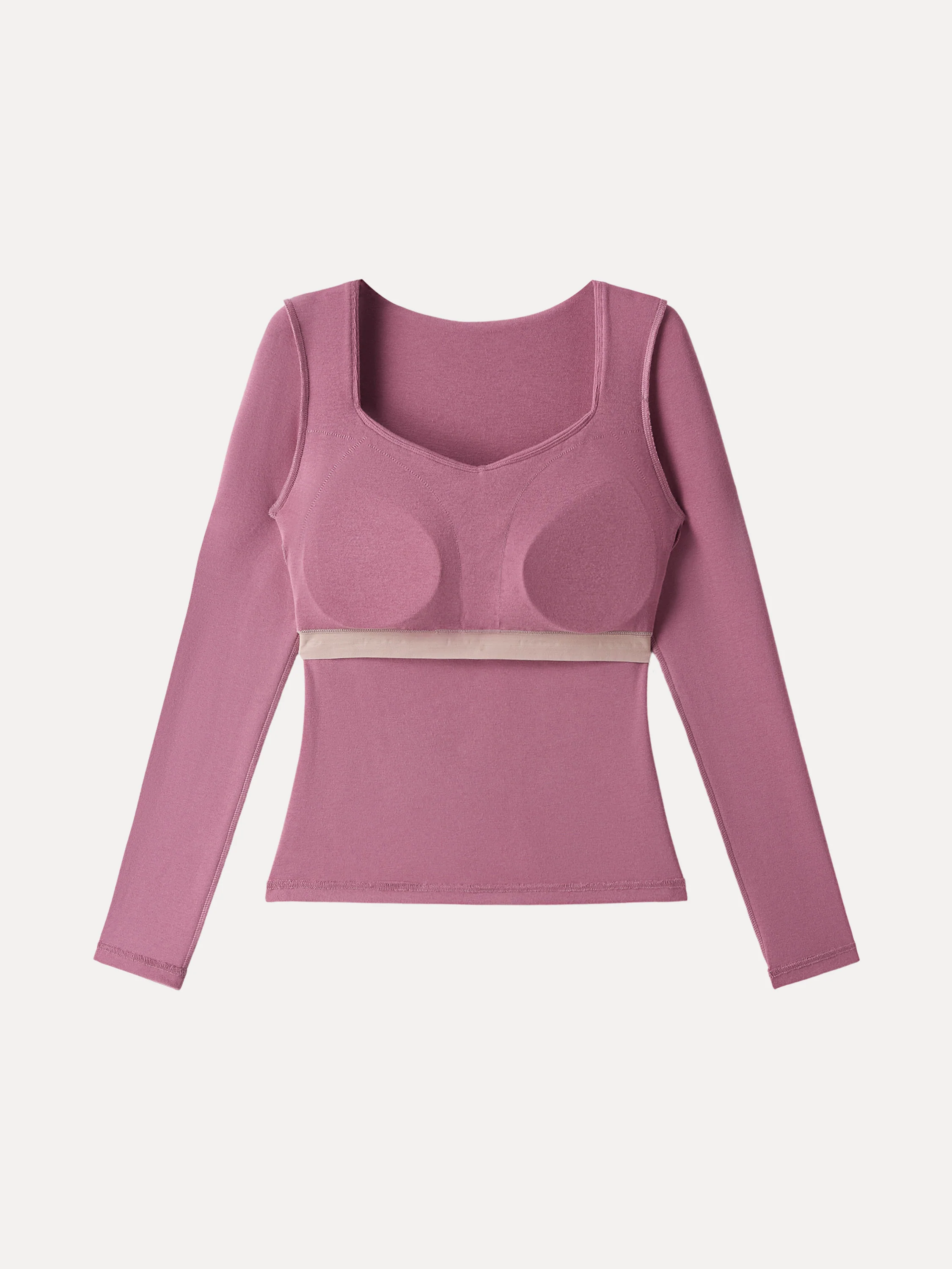 Warm Light Diamond Neck Tucked Bra Top