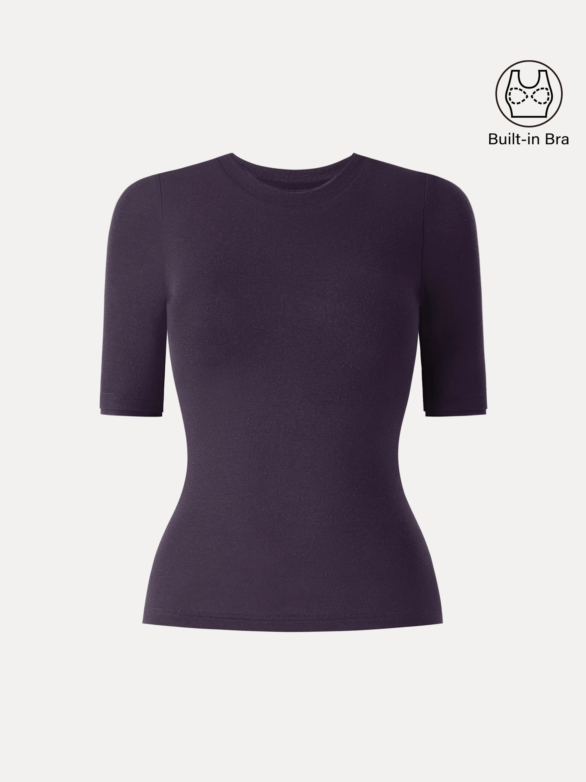 Lyocell Cashmere Crewneck Layered Cuff Brami