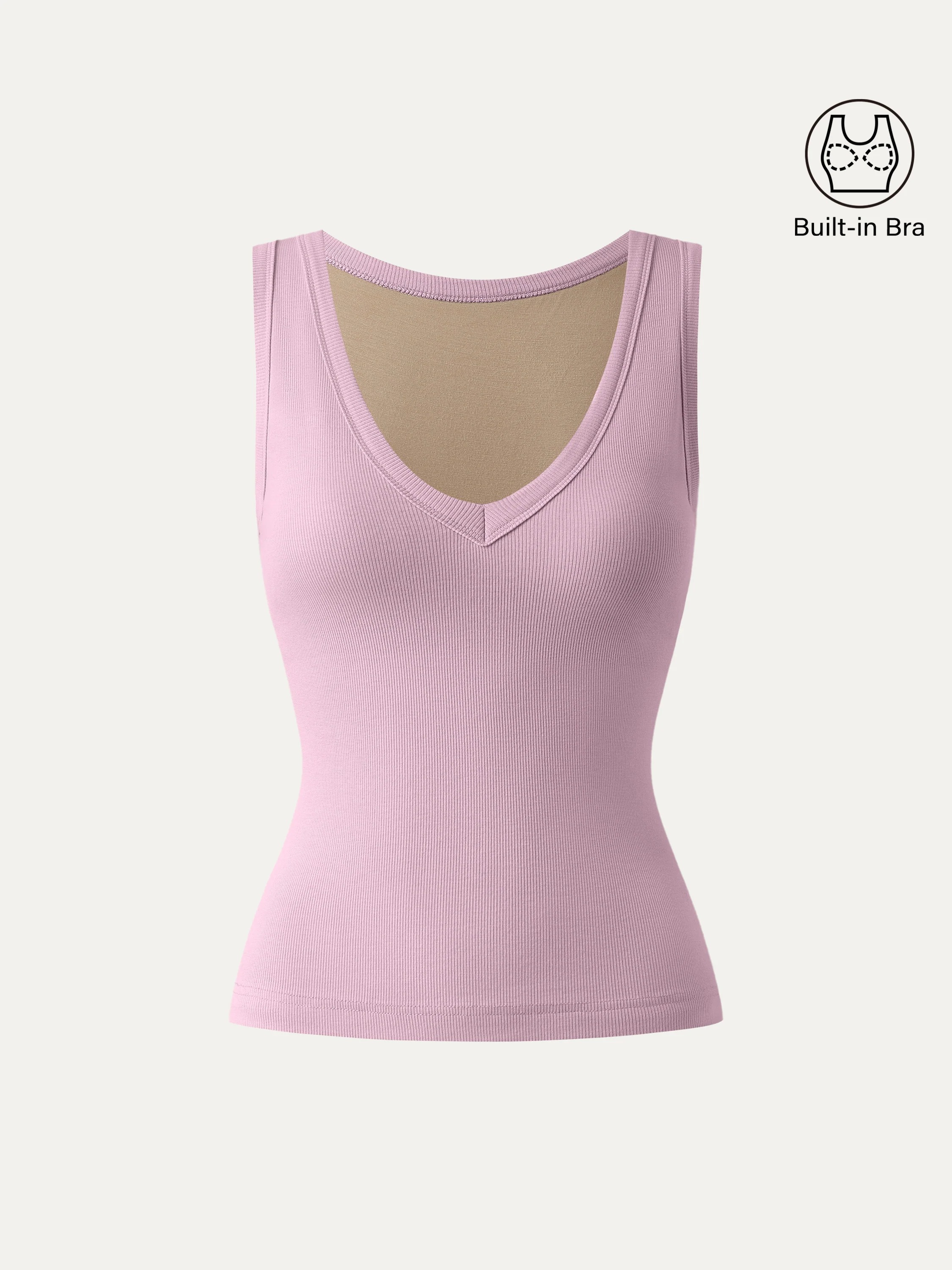 V-neck Cotton Bra Tank