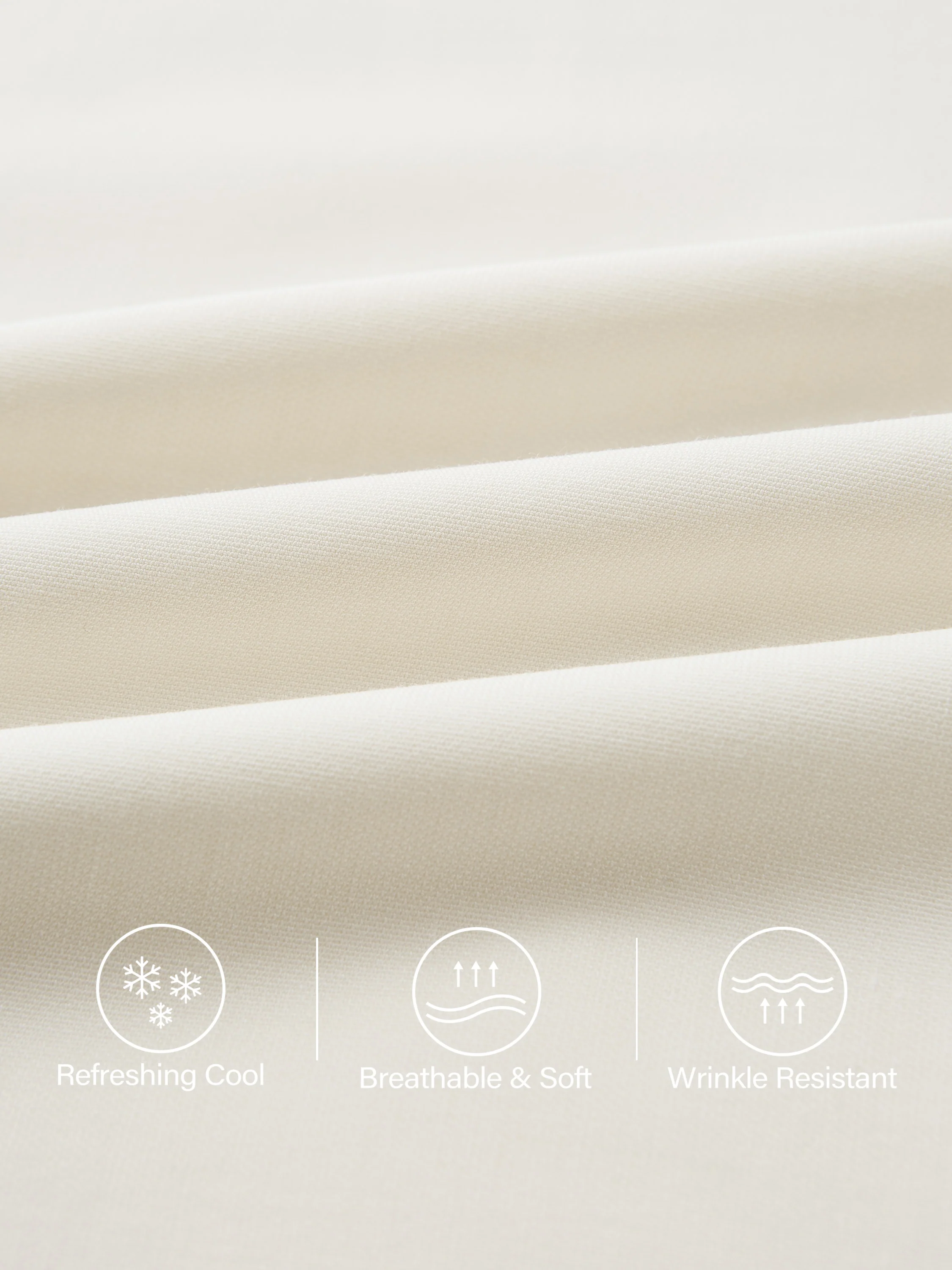 Tencel-Linen Pants Wrinkle-Free Tucked Wide Leg Trouser