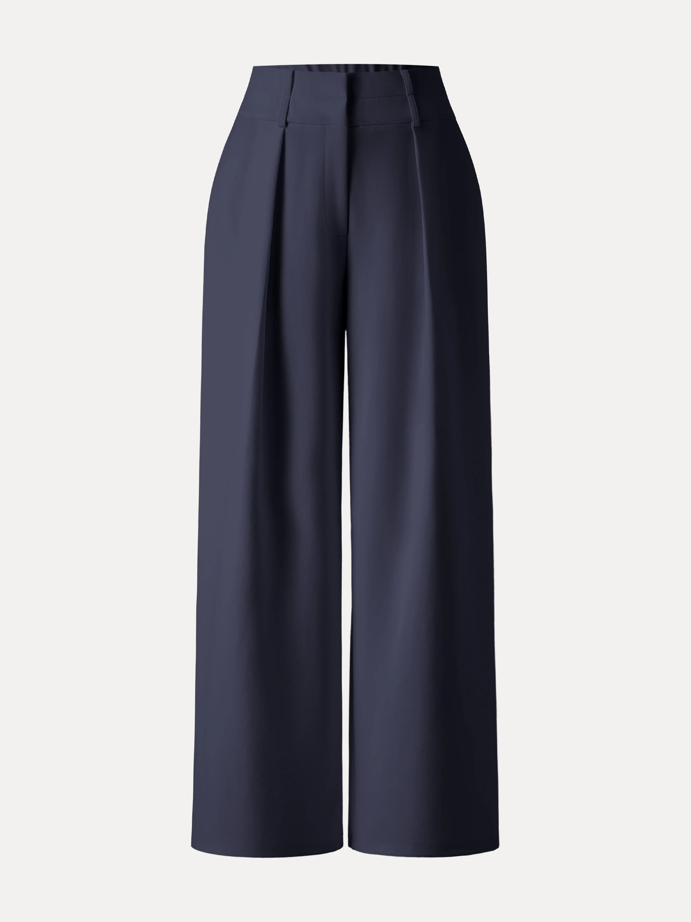 Stretchy High Rise Cropped Wide Leg Pants with Pockets