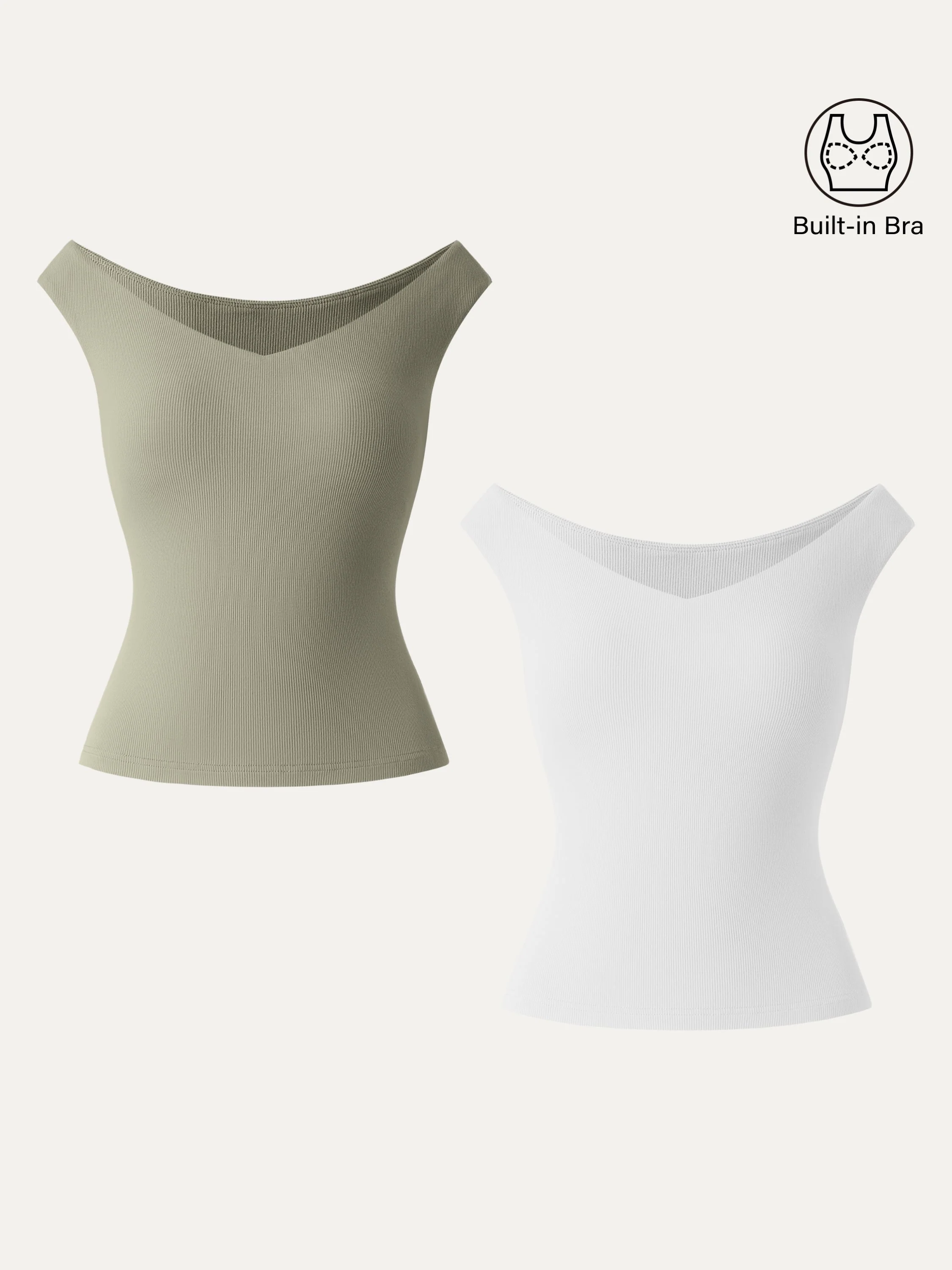 2Pcs Set Essential V-neck New Airy Brami