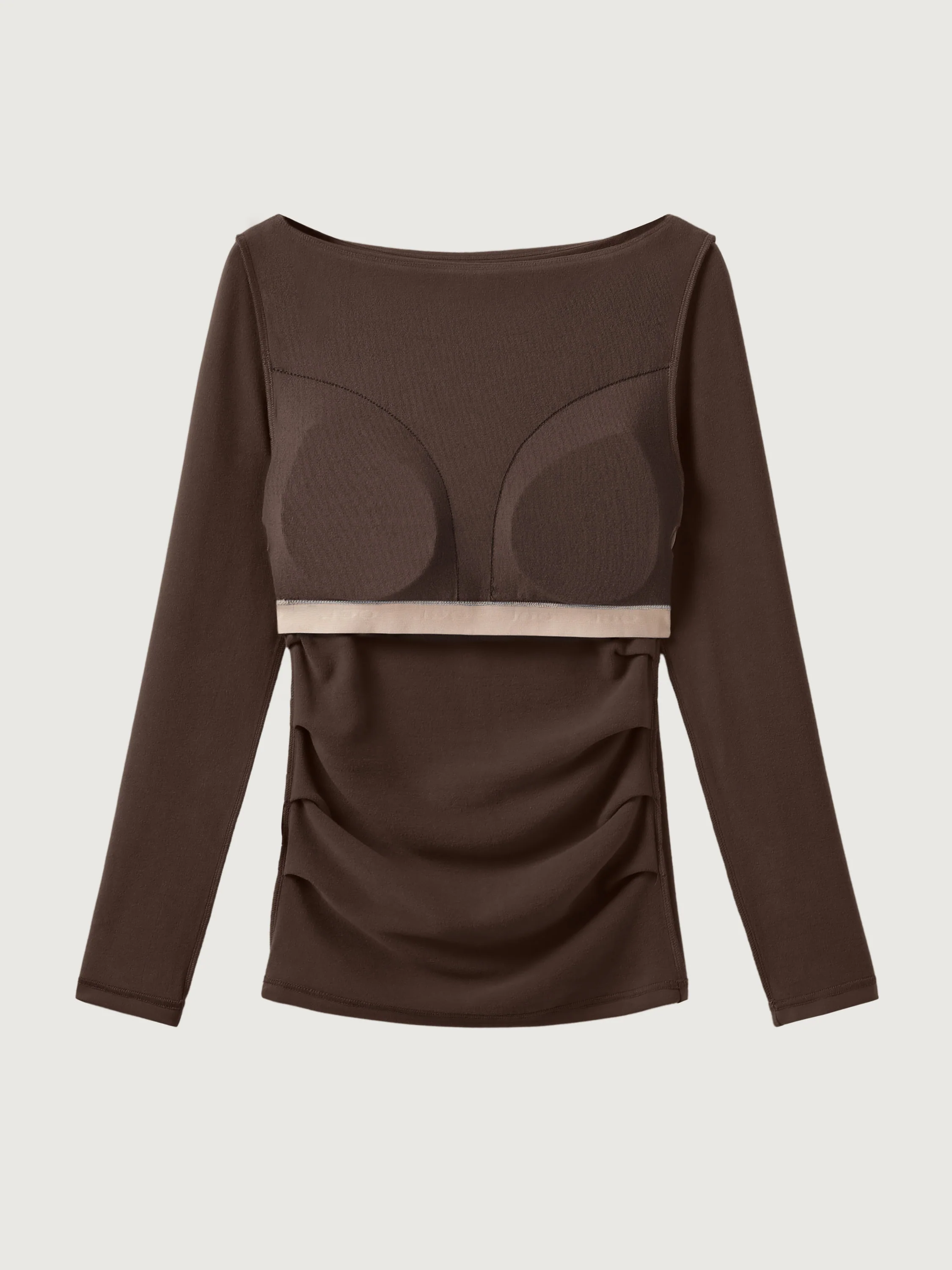 Boatneck Tucked Bra Top