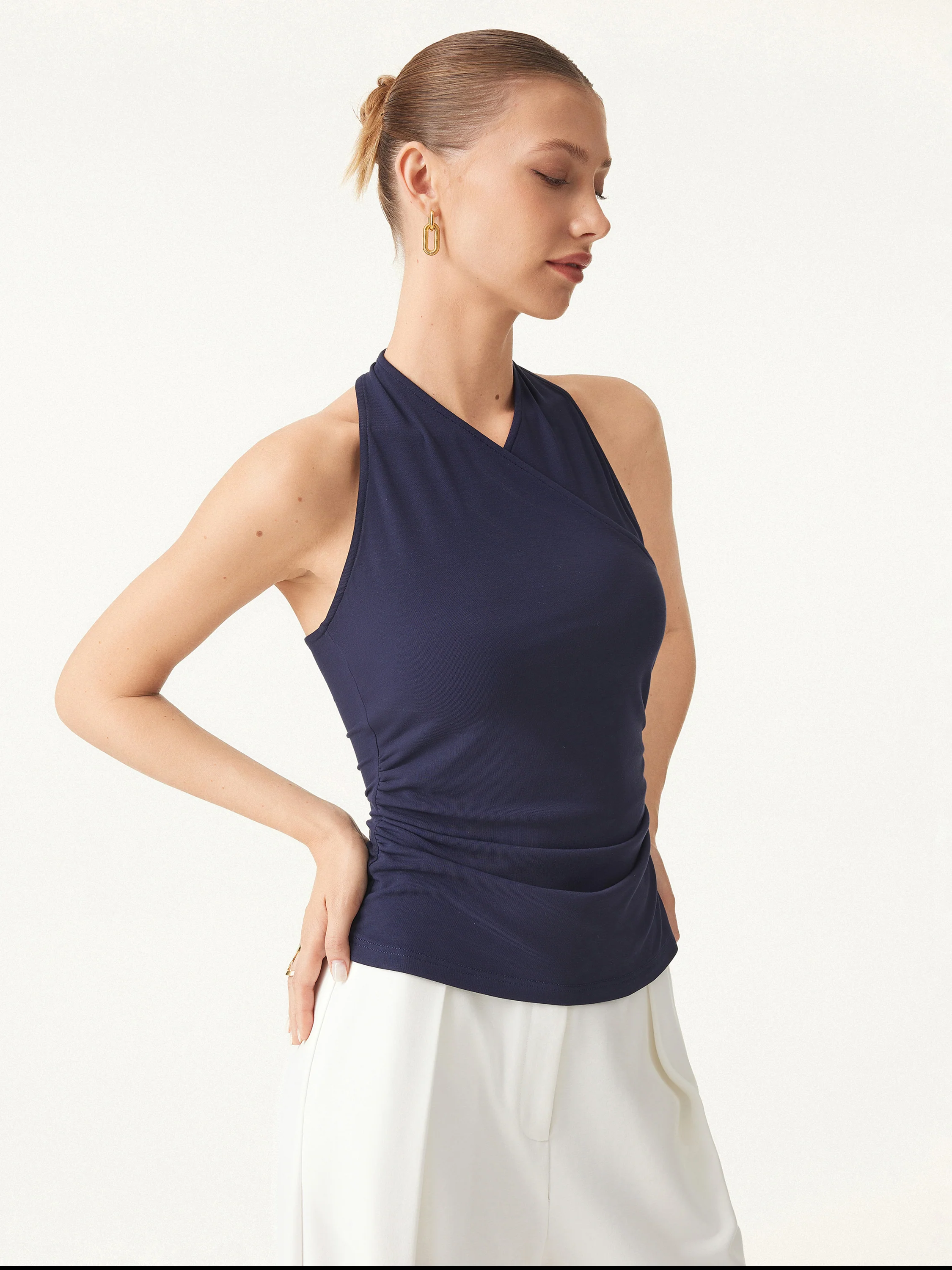 Ultra-soft Wrap Sleeveless Top